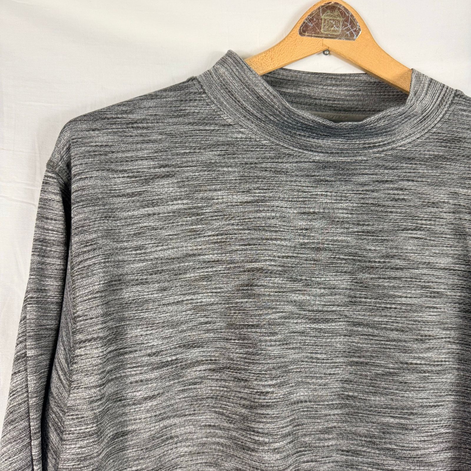 Other Snake Eyes Mock Neck TShirt Long Sleeve Heather Gray Golf XL Size US XL / EU 56 / 4 - 2 Thumbnail