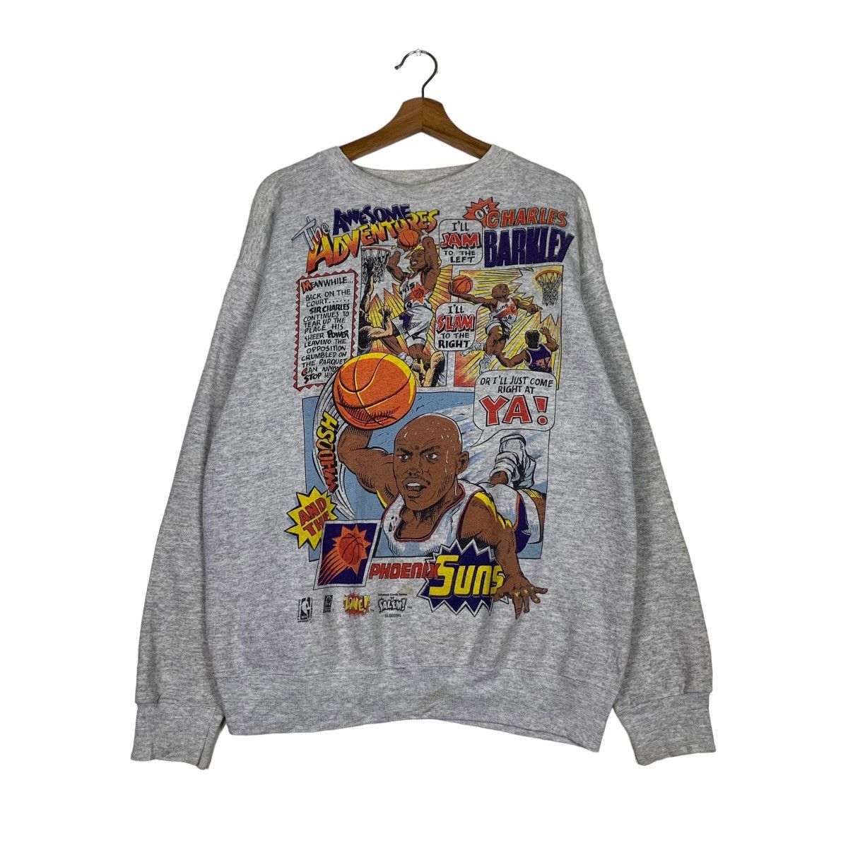 Other Vintage Charles Barkley Phoenix Sun Sweatshirts #0693-C32 Size US L / EU 52-54 / 3 - 1 Thumbnail
