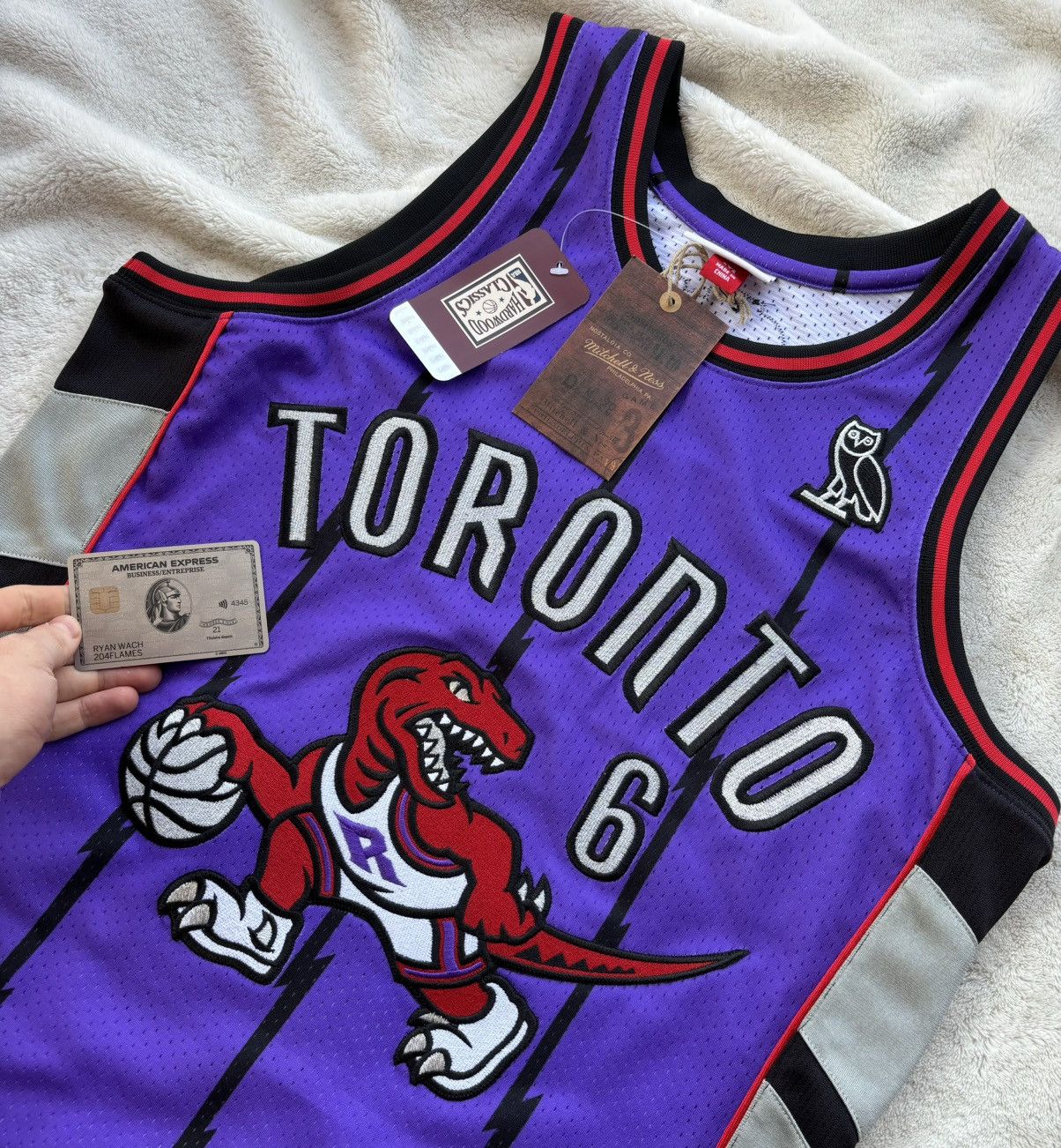 October's Very Own OVO x Mitchell & Ness x Raptors Jersey - Rare! Size US XL / EU 56 / 4 - 2 Thumbnail