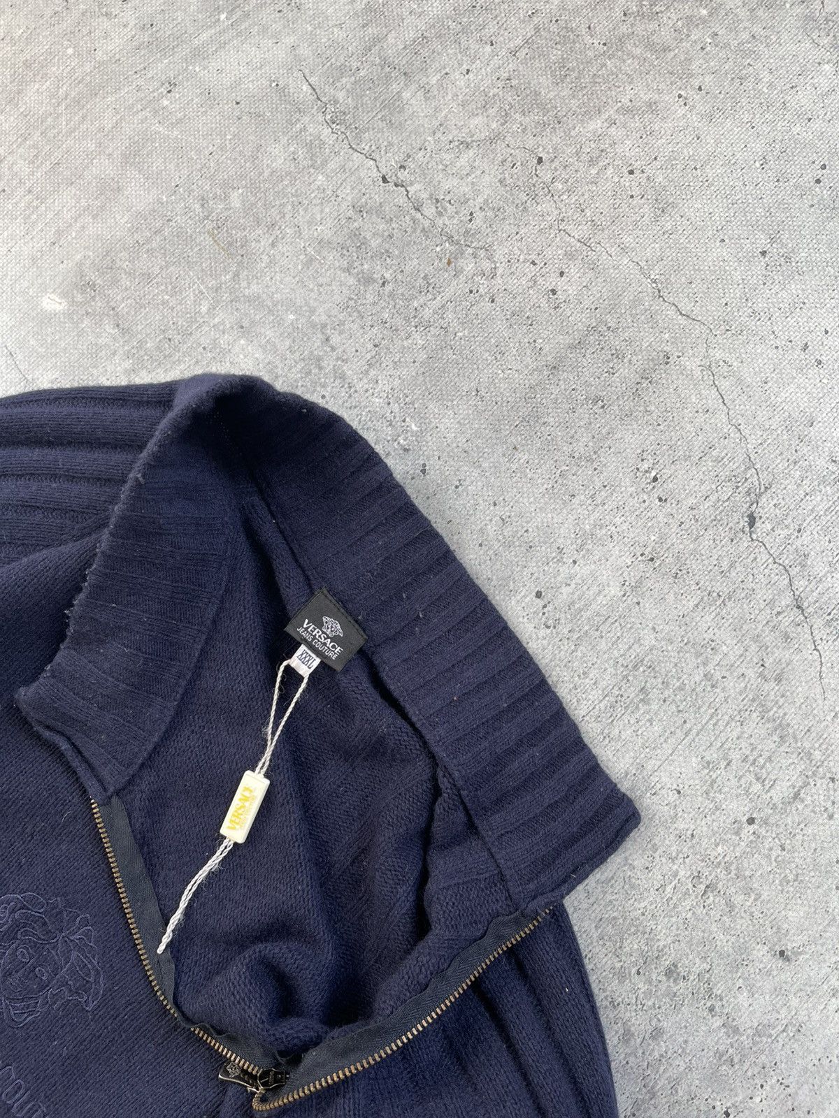 Versace Versace Jeans Couture 1/3 Zip Lampo Blend Fleece Pullover Size US L / EU 52-54 / 3 - 7 Thumbnail