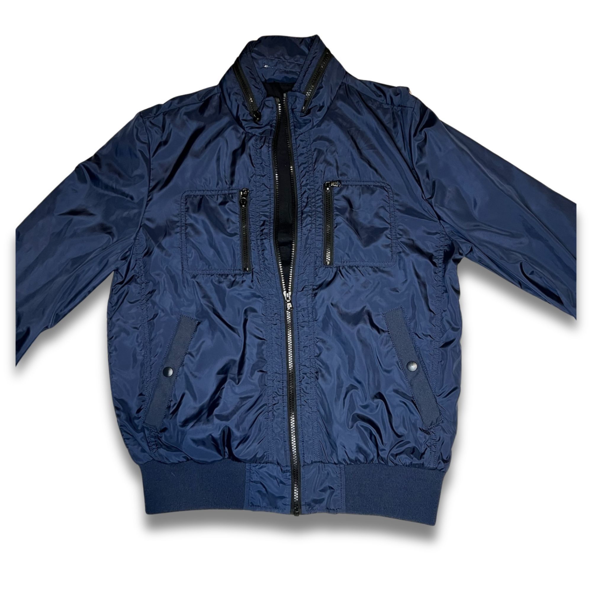Kenneth Cole Kenneth Cole Mens Medium Navy Rain Jacket With Zippered Pock Size US M / EU 48-50 / 2 - 3 Thumbnail