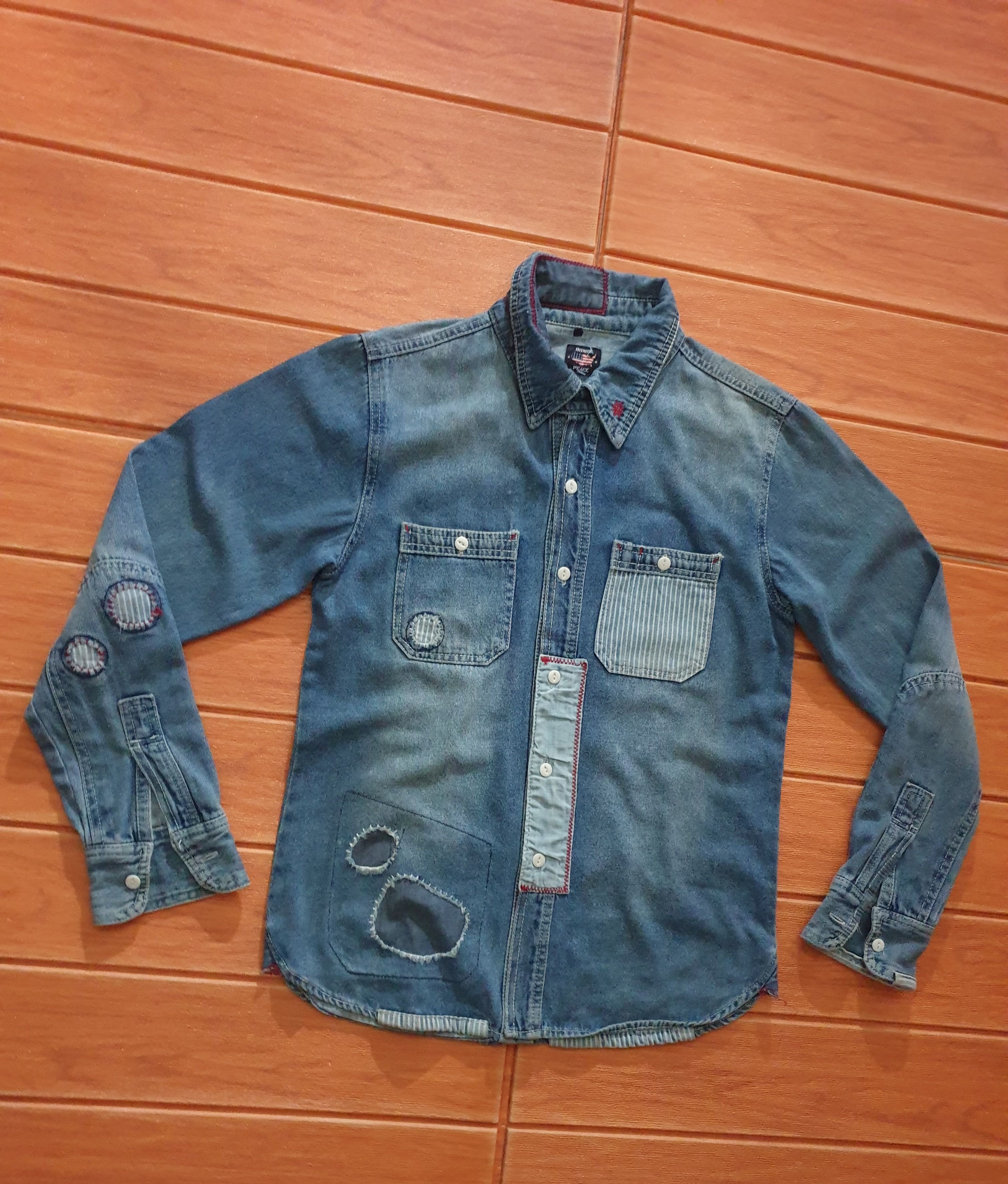 PPFM 💥BONDS PEACE Shashiko Chambray shirt Size US S / EU 44-46 / 1 - 5 Thumbnail
