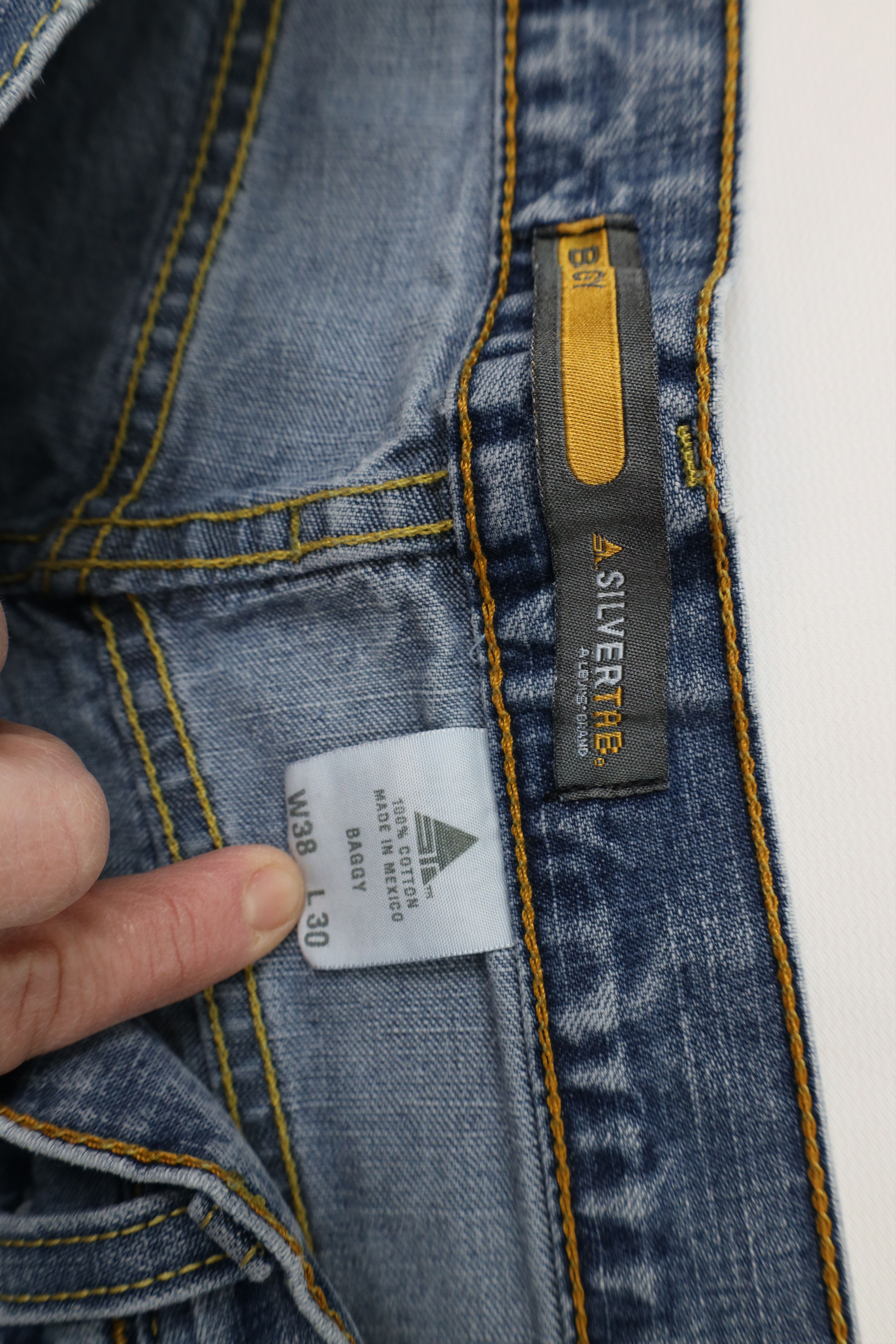 Levi's × Vintage Vintage Y2K 2004 Levis SilverTab Baggy Wide Leg Jeans Size US 38 / EU 54 - 8 Thumbnail