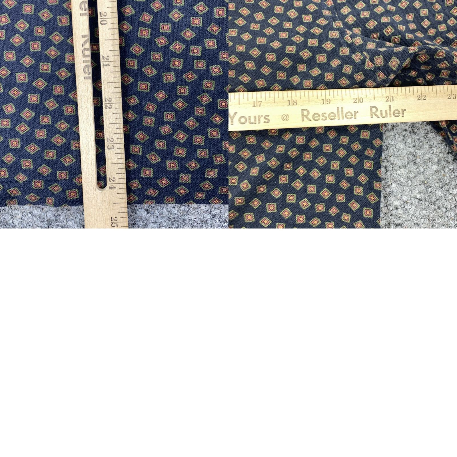 Ralph Lauren Ralph Lauren Button-Up Shirt Mens Medium Blue Brown Geometric Print Long Sleeve Casual Size US M / EU 48-50 / 2 - 8 Thumbnail
