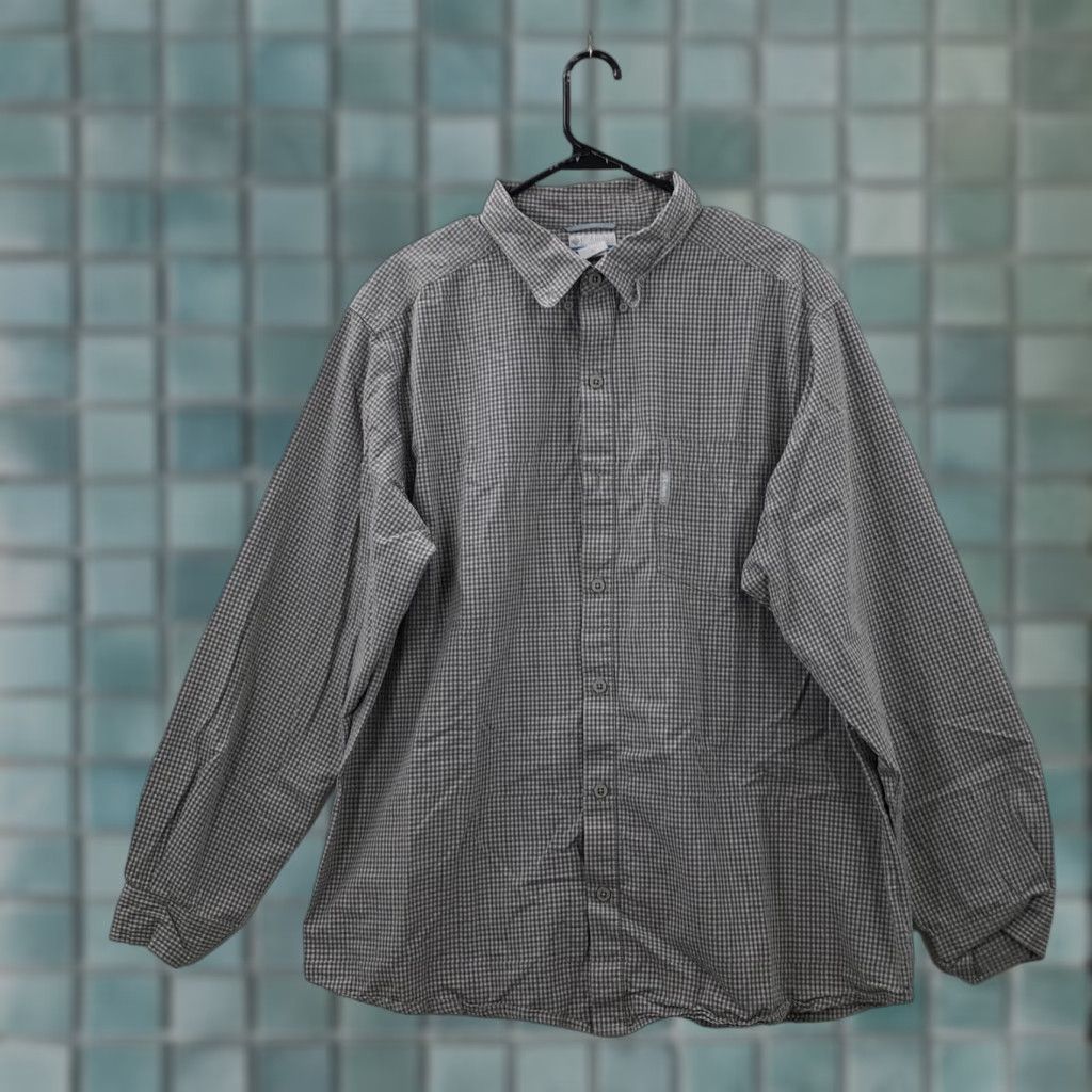 Vintage Columbia Mens Black Long Sleeve Check Pockets Casual Button Up Shirt Size XL Size US XL / EU 56 / 4 - 1 Thumbnail