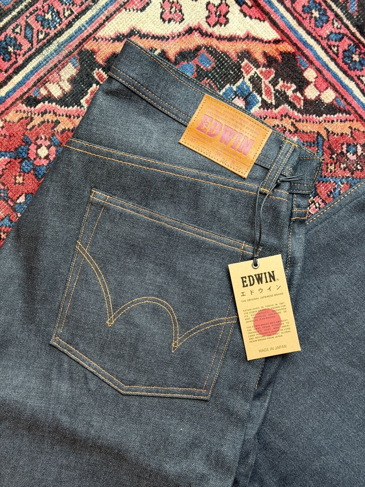 Edwin Edwin Japan Akita Wide Straight Selvedge Jeans *NEW* Size US 36 / EU 52 - 3 Thumbnail