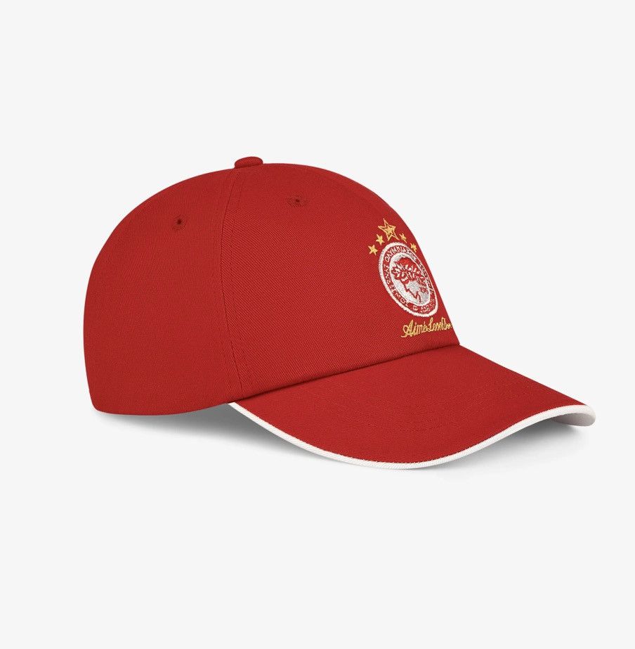 Aime Leon Dore Aime Leon Dore ALD / Olympiacos F.C. Logo Hat Red Size ONE SIZE - 3 Thumbnail