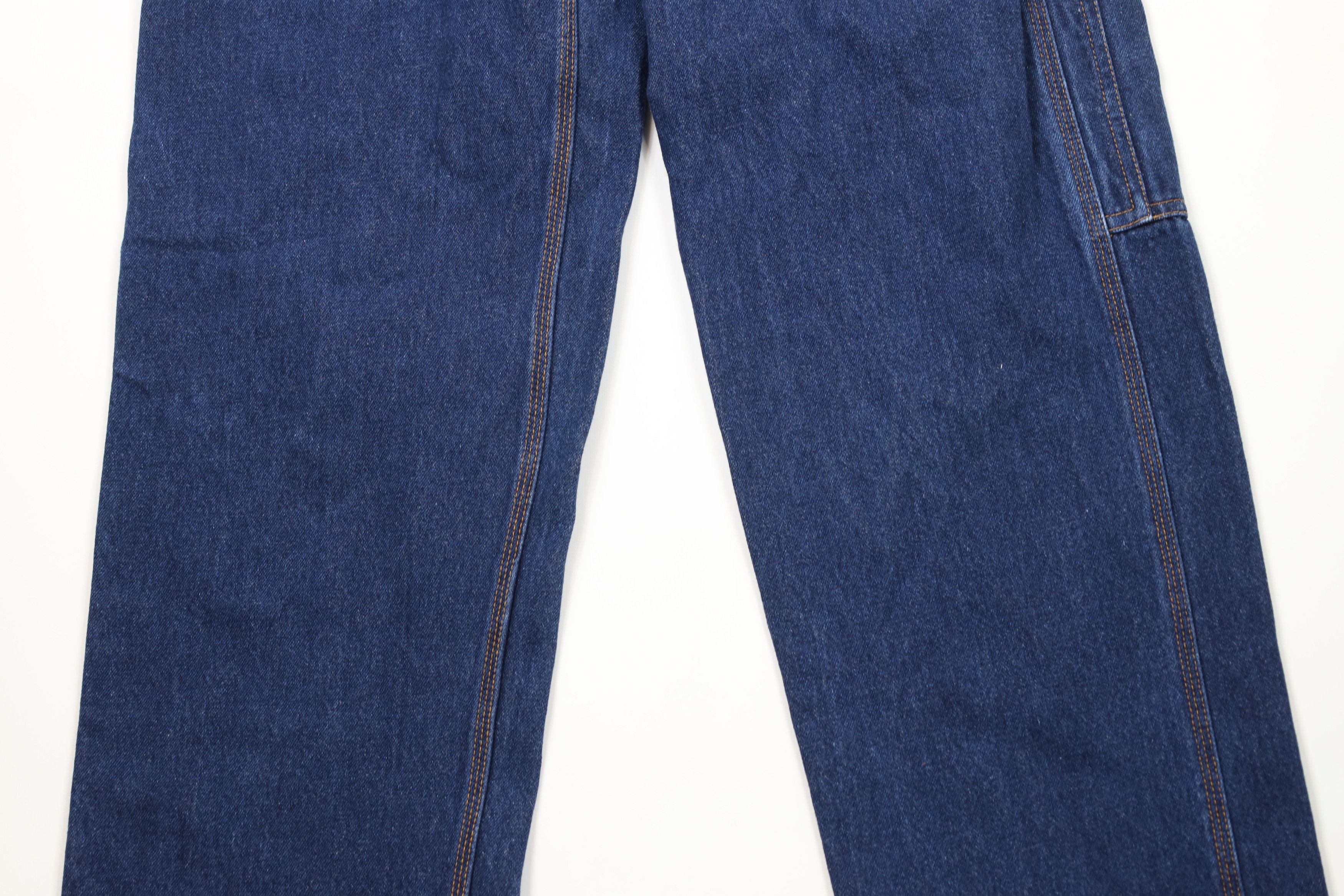 FiveBrother × Vintage Vintage 90s Five Brother Wide Leg Dungaree Denim Jeans Blue Size US 32 / EU 48 - 3 Thumbnail