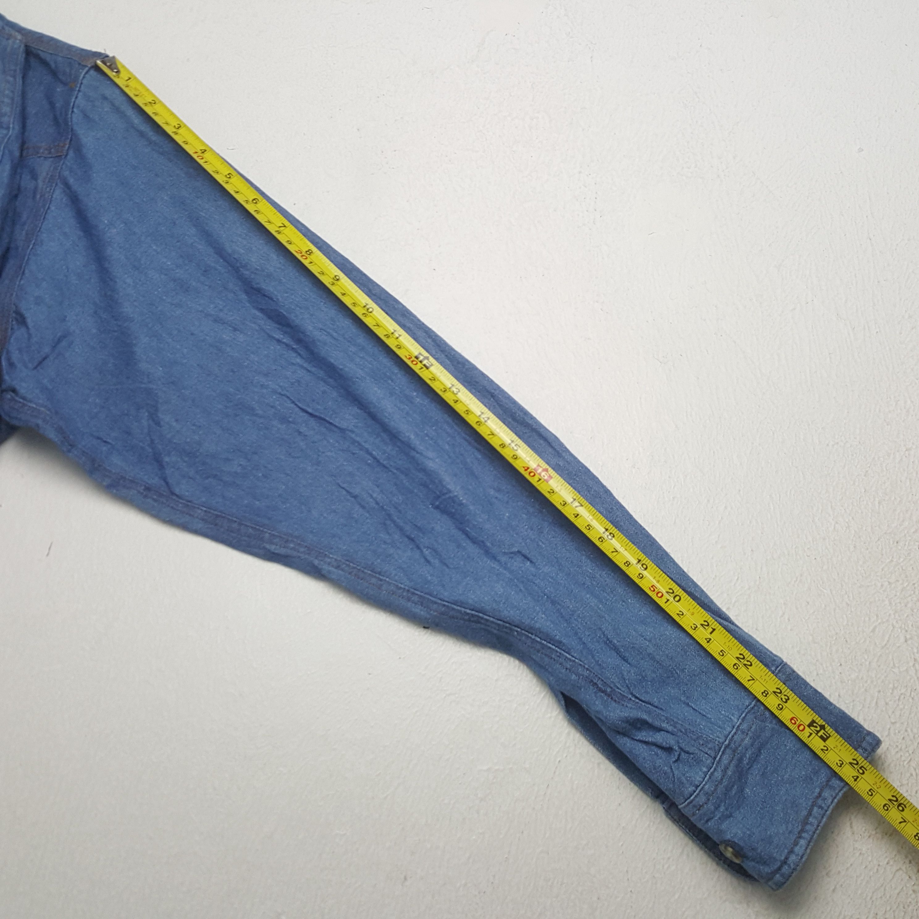 Stone Island Vintage Stone Island Garment Denim Button Up Shirt Size US M / EU 48-50 / 2 - 6 Thumbnail