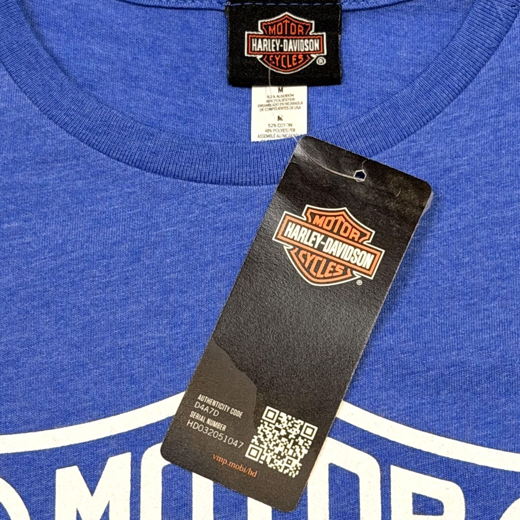 Harley Davidson Harley-Davidson Shirt Womens Medium Blue Crewneck Las Vegas Nevada Graphic Tee Size M / US 6-8 / IT 42-44 - 4 Thumbnail