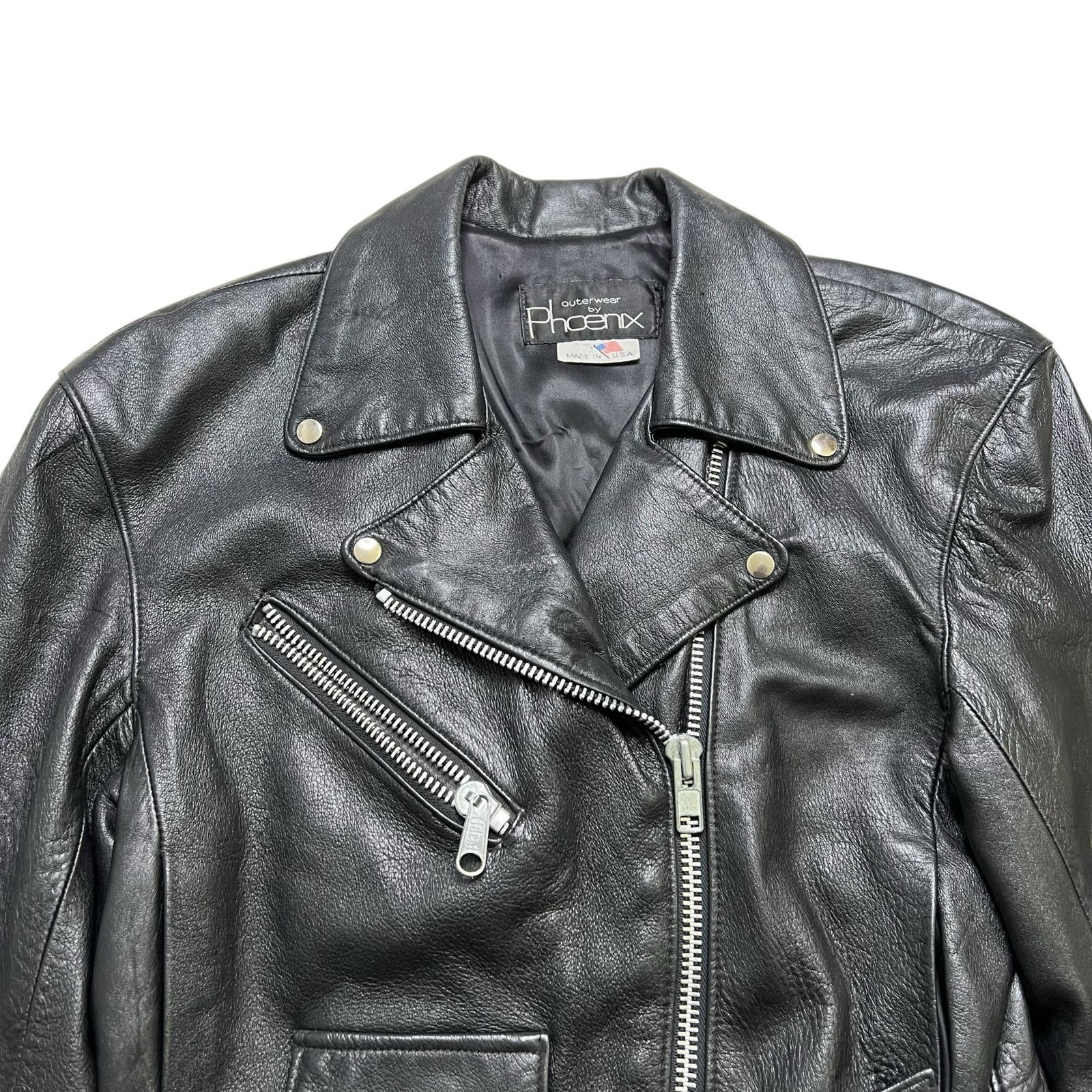 Vintage Vintage Outerwear by Phoenix Rose Heart Leather Jacket M Size M / US 6-8 / IT 42-44 - 11 Thumbnail