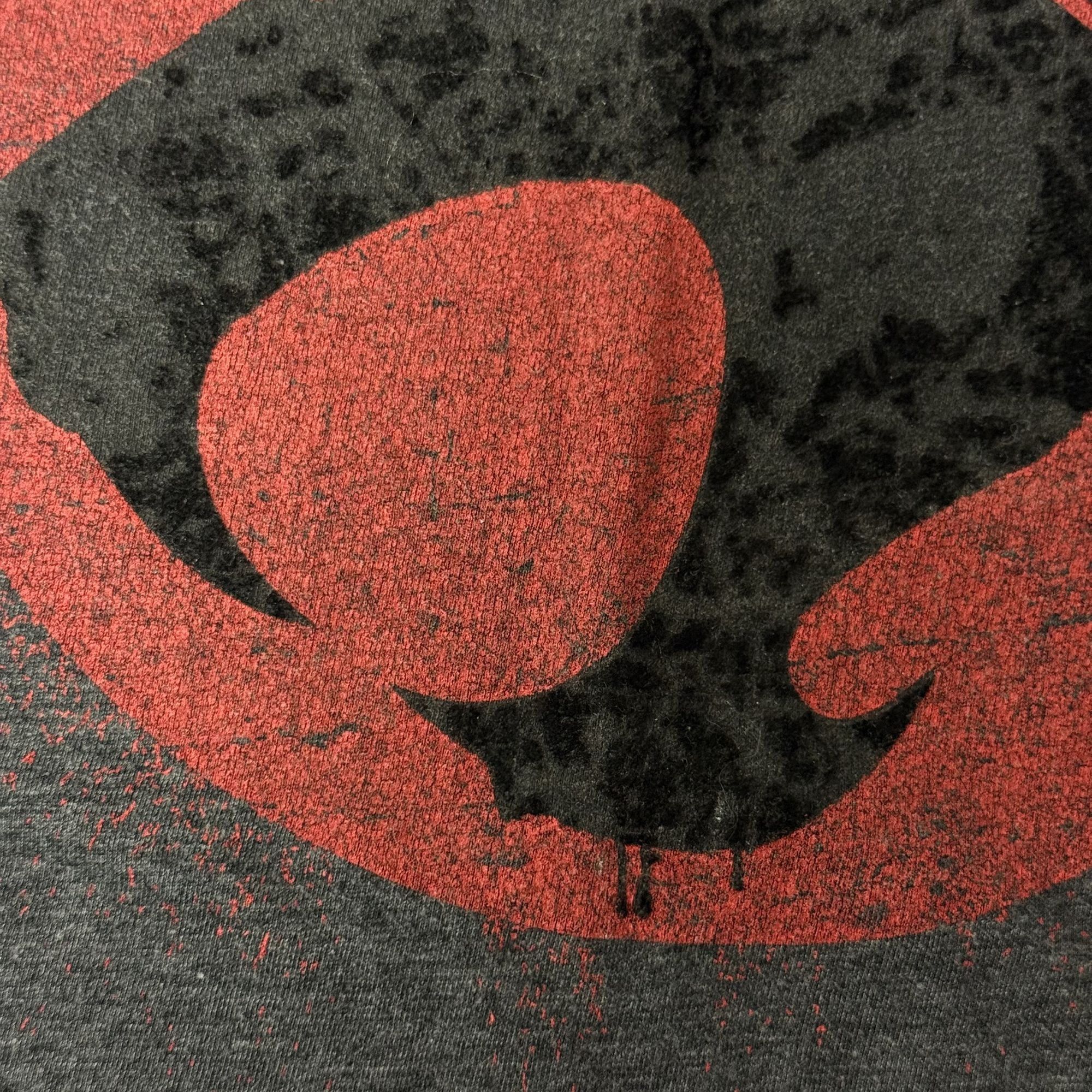 Other 90's THUNDERCATS Heather Black VELVET LoGo CAT 50/50 RINGER Size US L / EU 52-54 / 3 - 7 Thumbnail