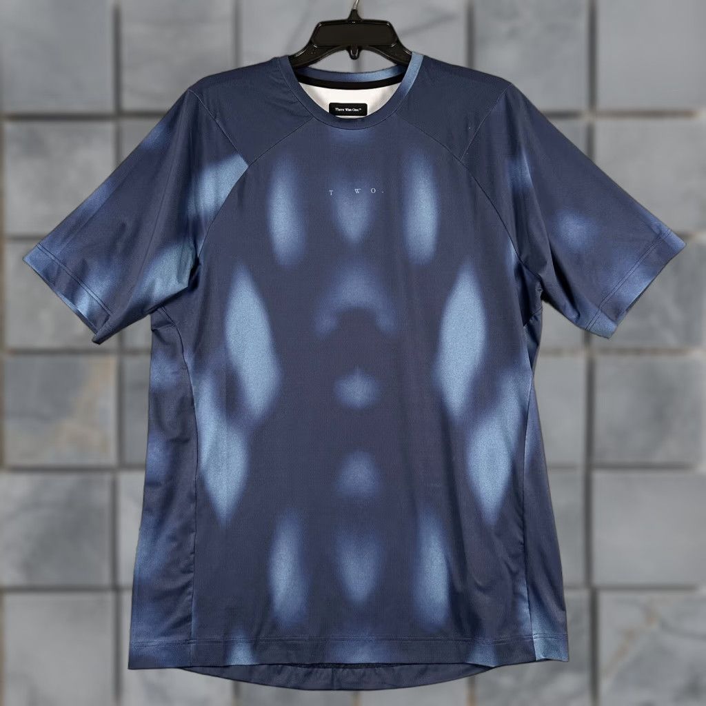Vintage There Was One Performance Shirt Mens Medium Blue Geometric Athletic Tee Size US M / EU 48-50 / 2 - 1 Thumbnail