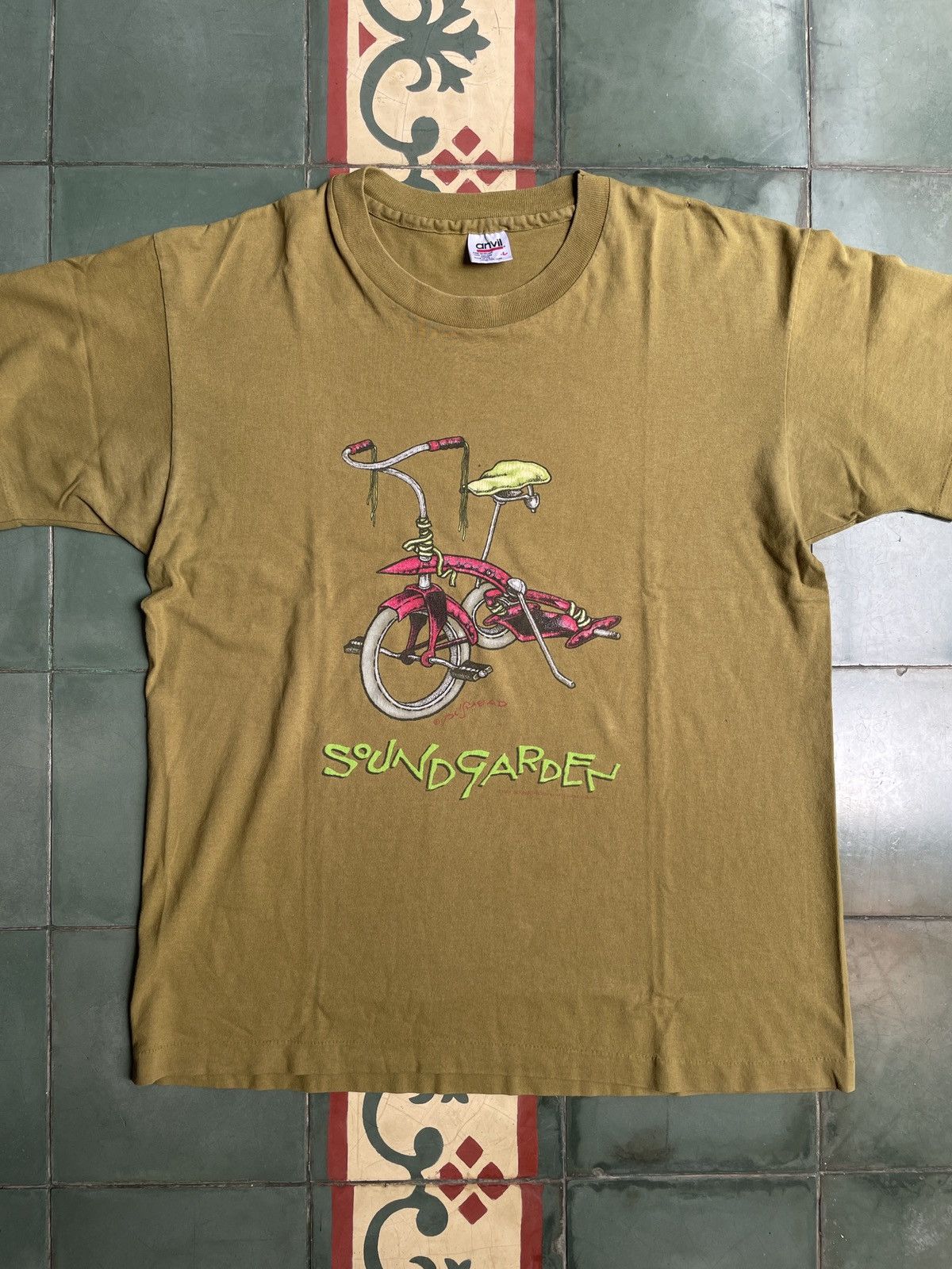 image of Band Tees x Rock T Shirt Soundgarden Kickstand Vintage Article 1994 in Black, Men's (Size Large)
