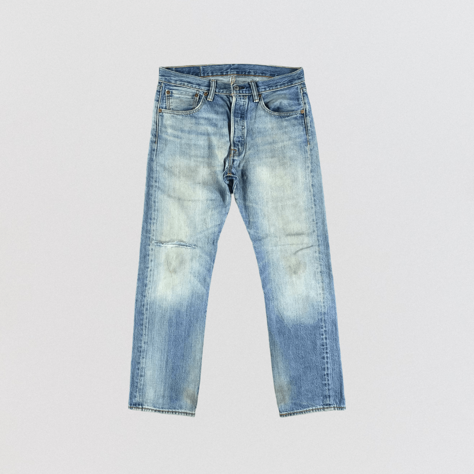 image of Blue Wash Levis 501 Jeans-Jm3320, Men's