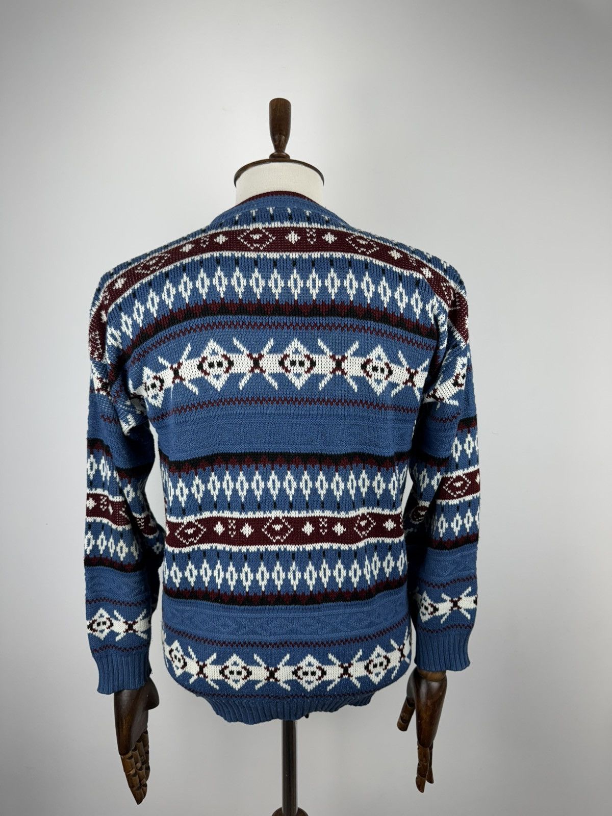 Japanese Brand × Vintage Vintage Unbranded Acrylic Retro 90’ Sweater Crew Jumper Size US M / EU 48-50 / 2 - 4 Thumbnail