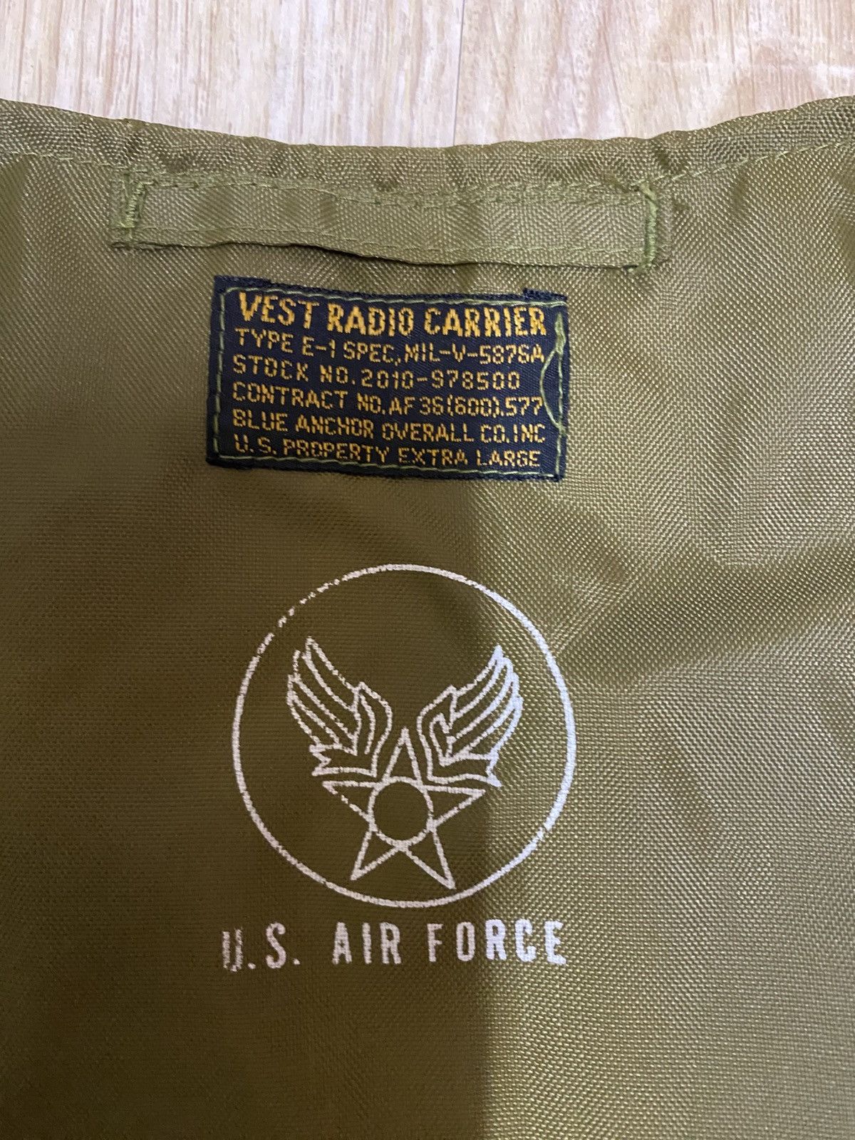 Vintage Vintage US Air Force Radio Carrier vest Size US XL / EU 56 / 4 - 7 Thumbnail