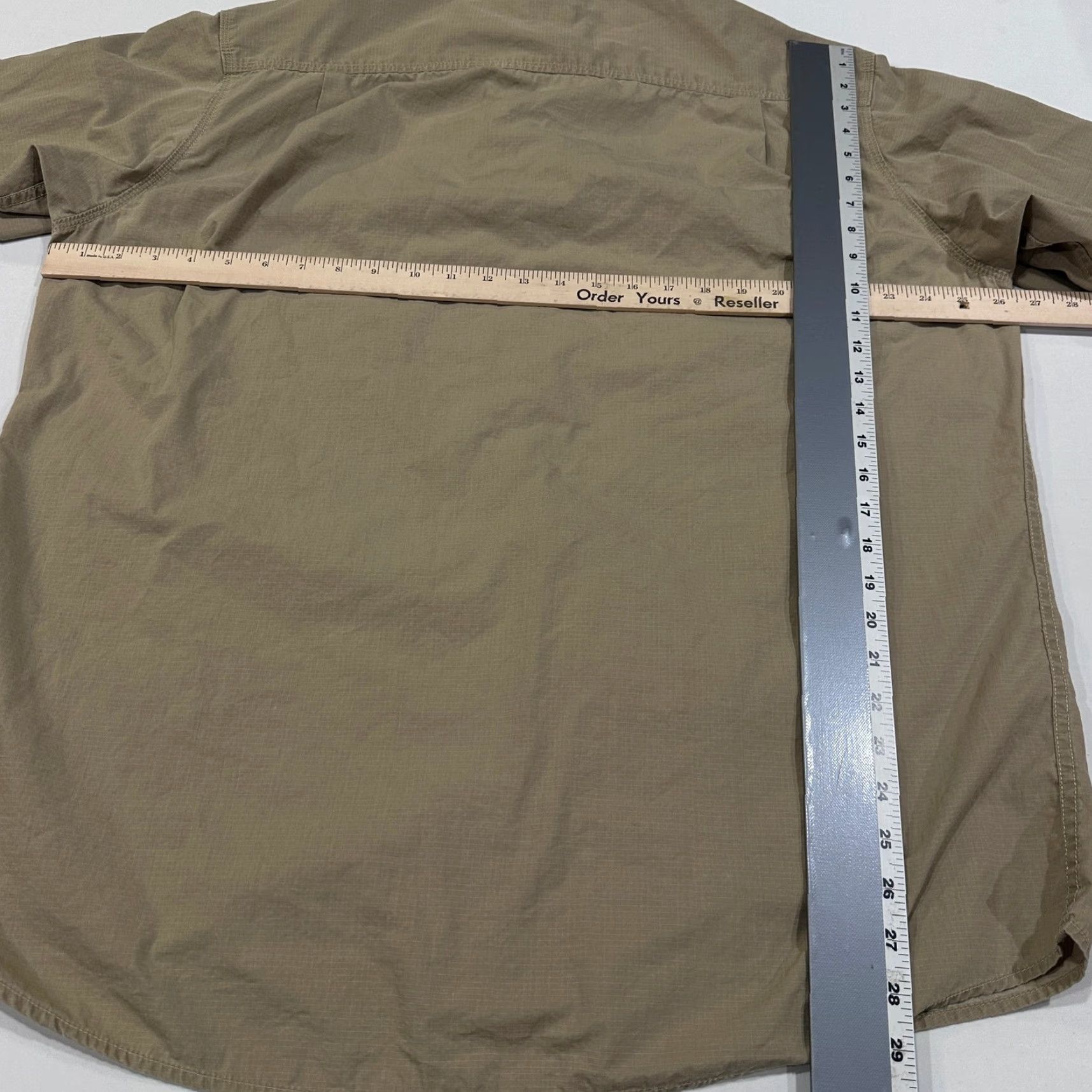 Vintage Red Head Brand Co. Shirt XL Mens Tan Button Up Long Sleeve 100% Cotton Pockets Size US XL / EU 56 / 4 - 5 Thumbnail