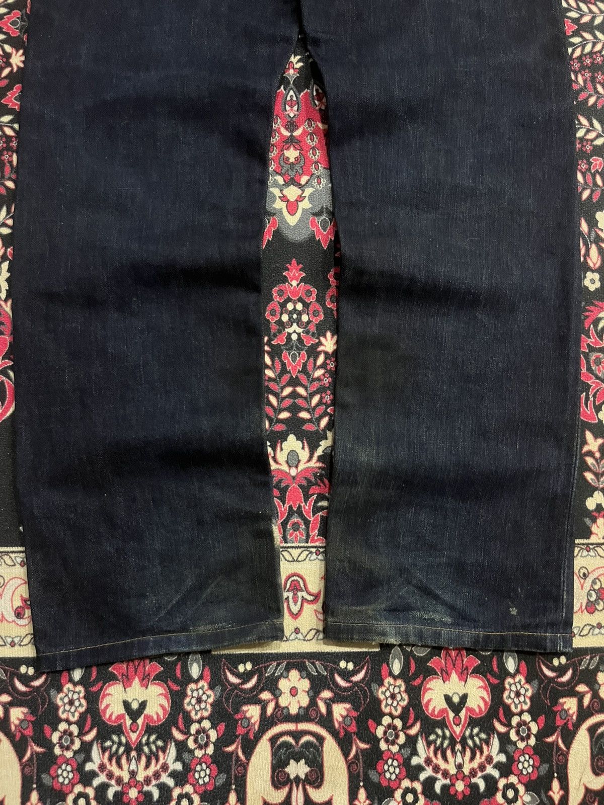 Sugar Cane ⚡️Selvedge⚡️Big John X Takeo Kikuchi Navy Blue Washed Raw Jean Size US 34 / EU 50 - 10 Thumbnail