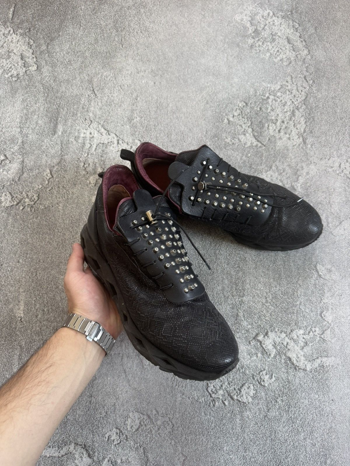 A.S.98 AirStep AS98 Size 41 Leather Sneakers Shoes Rhinestones Size US 8.5 / EU 41-42 - 2 Thumbnail