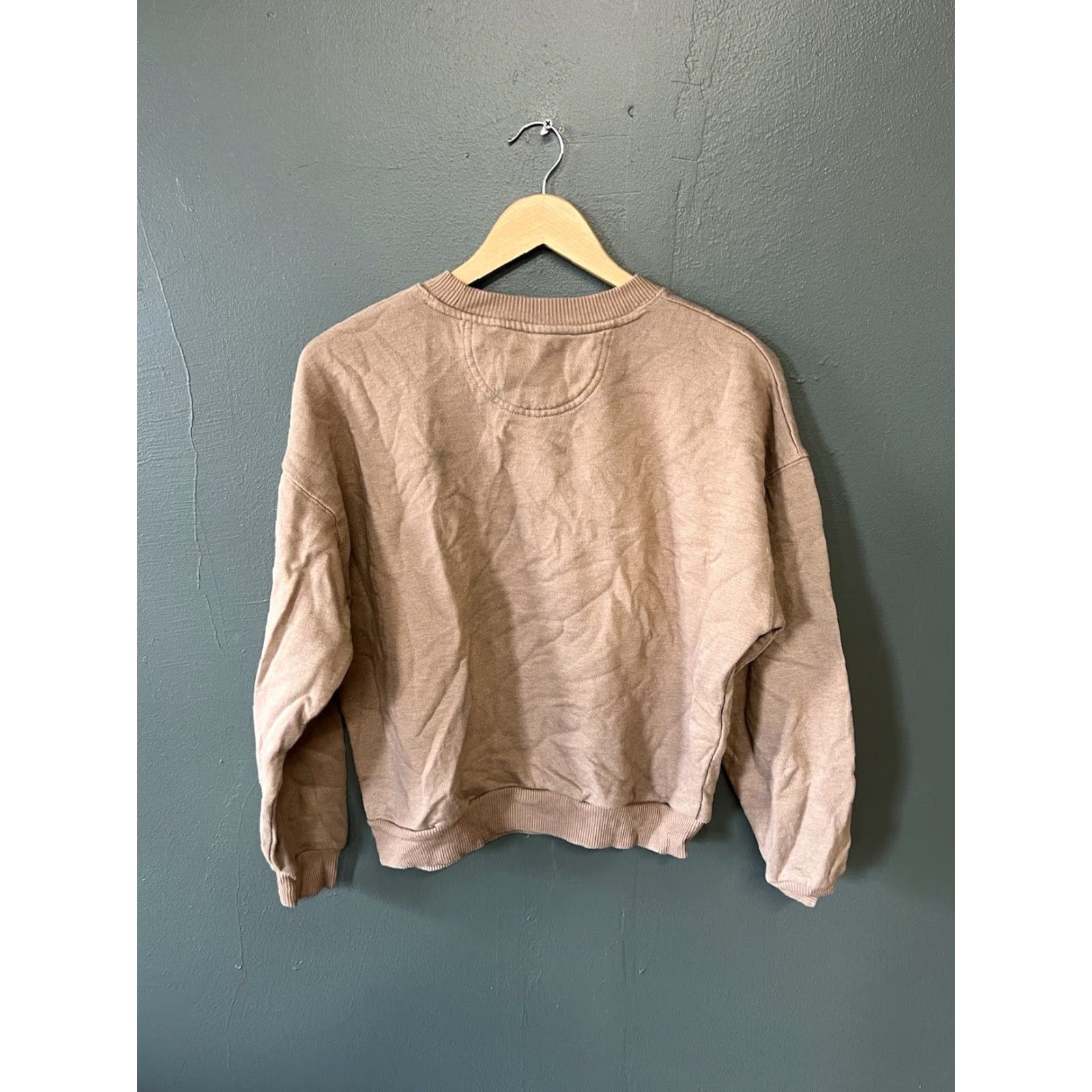 American Eagle Outfitters VINTAGE American Eagle Womens Brown Skull Long Sleeve Pullover Sweatshirt Size Small Size S / US 4 / IT 40 - 2 Thumbnail