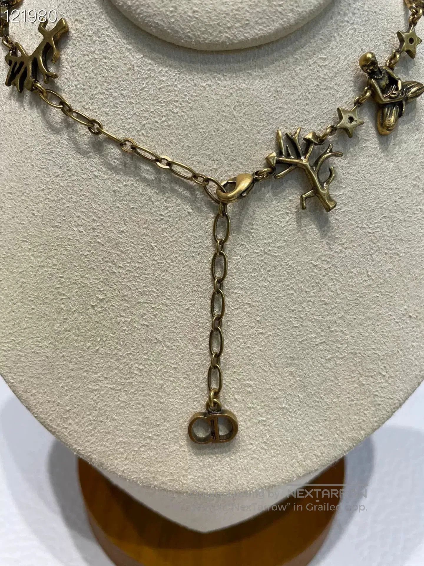 Dior DIOR Vintage Brass Choker Necklace. Size ONE SIZE - 4 Thumbnail