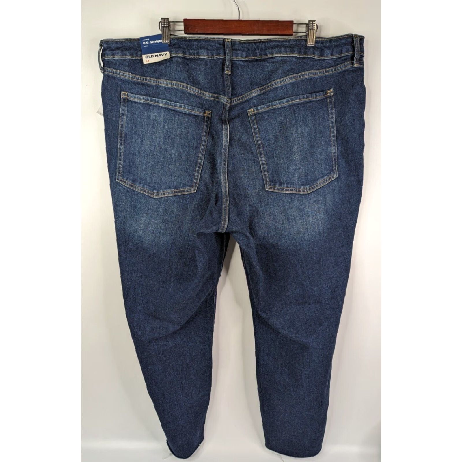 Old Navy Old Navy Jeans Women's Size 24 Distressed Ankle High Rise Raw Hem Denim 5-Pocket Blue Modern Vintage? Size 42" / US 20 - 5 Thumbnail