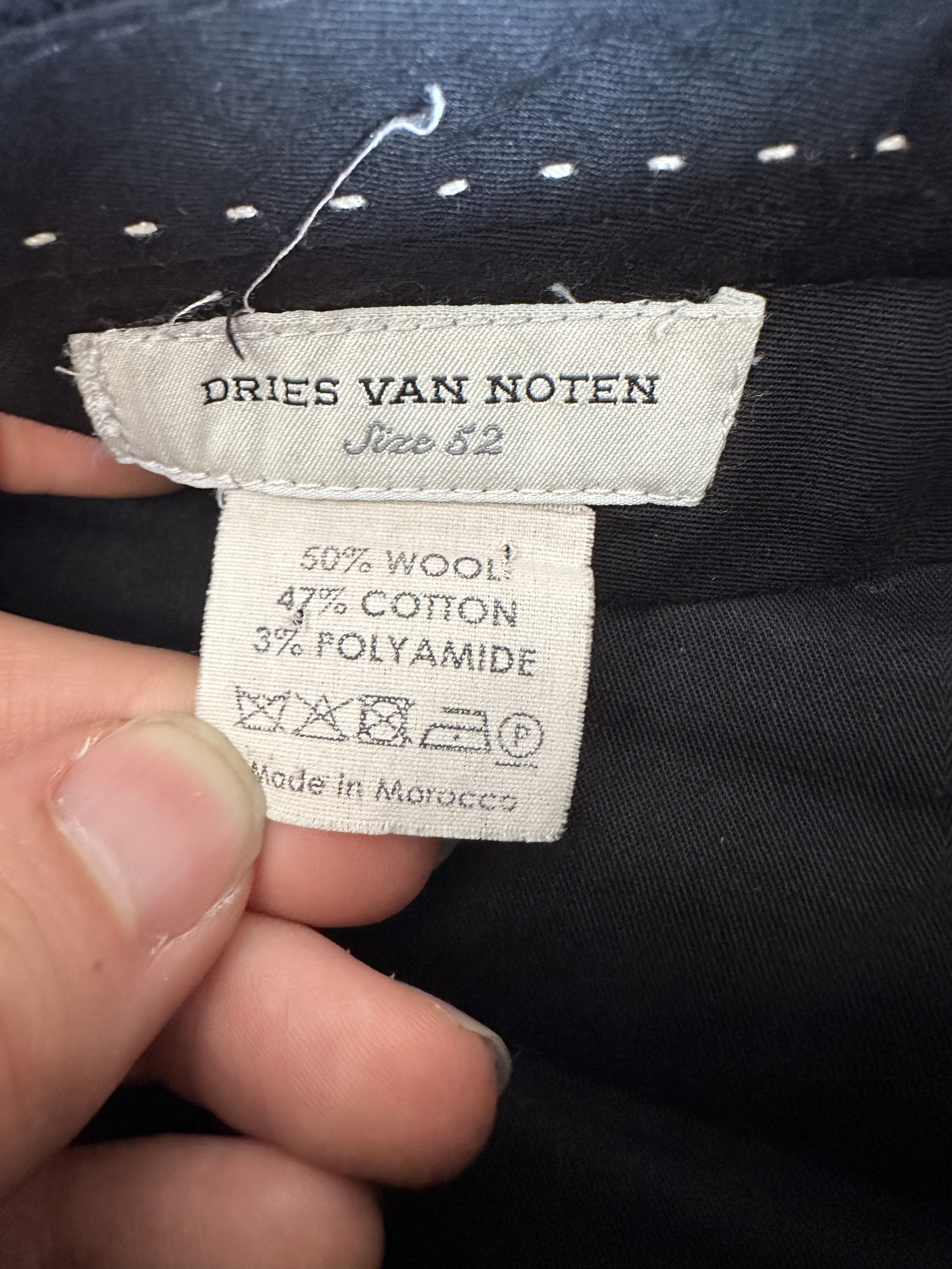 Dries Van Noten Dries Van Noten Textured Wool Trousers Size US 34 / EU 50 - 4 Thumbnail