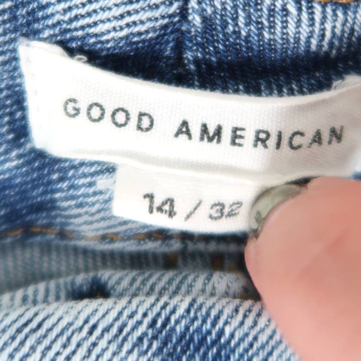 Good American Good American Jeans Skinny High Rise Light Wash Blue Denim 14 Womens Size 36" / US 14 / IT 50 - 4 Thumbnail