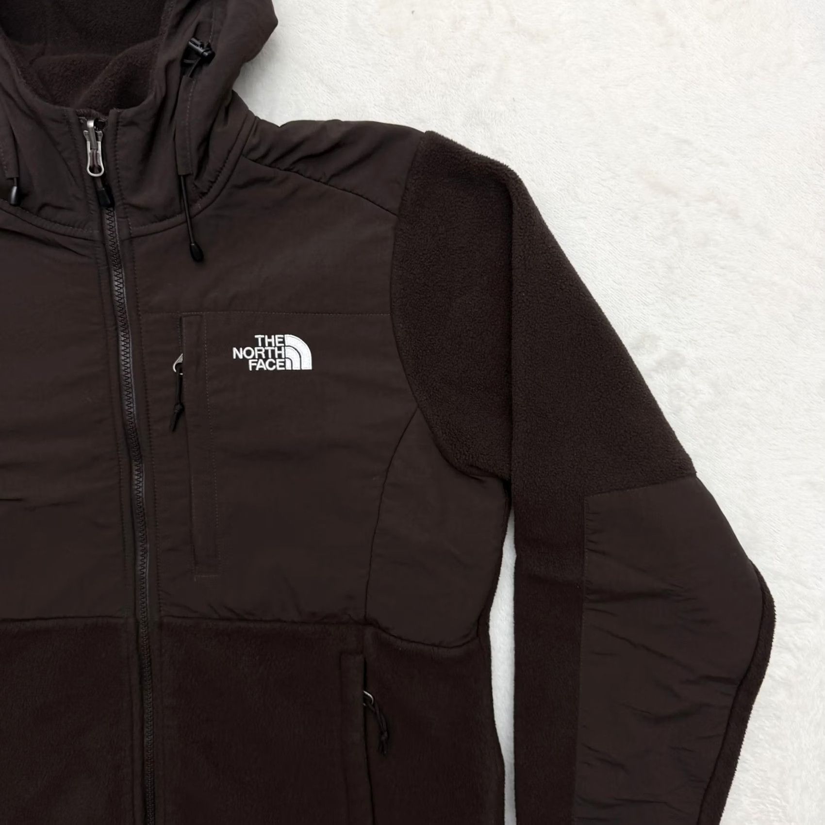 The North Face The North Face Jacket Womens Medium Brown Polartec Fleece Hooded Full Zip Warm Size M / US 6-8 / IT 42-44 - 3 Thumbnail