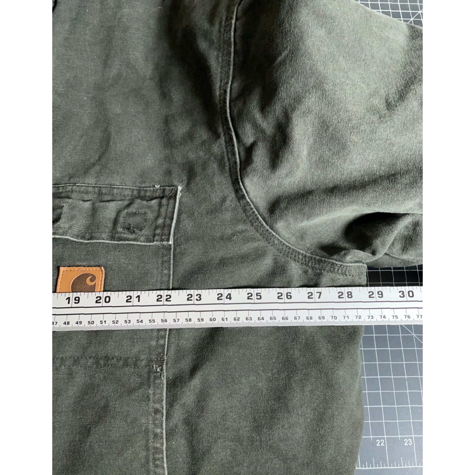 Carhartt VINTAGE Carhartt C26 Duck Canvas Jacket Mens 2XL Moss Green Quilted Lining Faded Bomber Jacket Casual Workwear 90s Grunge Retro Mens Size US XXL / EU 58 / 5 - 5 Thumbnail