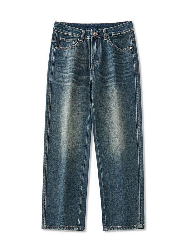 Vintage Men's Loose Straight-Leg High-Street Jeans Size US 32 / EU 48 - 5 Thumbnail