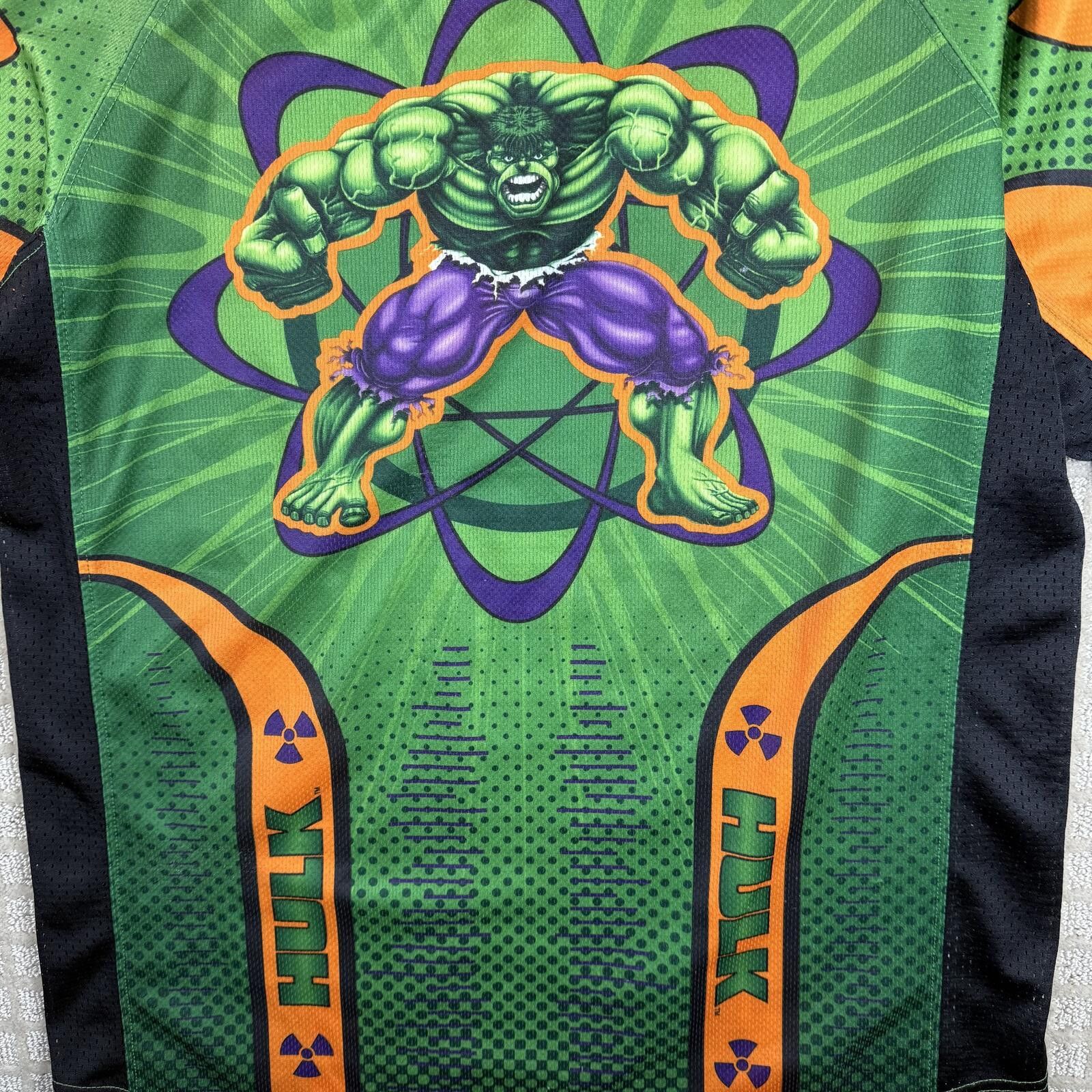 Marvel Comics Y2K Marvel Incredible Hulk jersey shirt medium Size US M / EU 48-50 / 2 - 7 Thumbnail