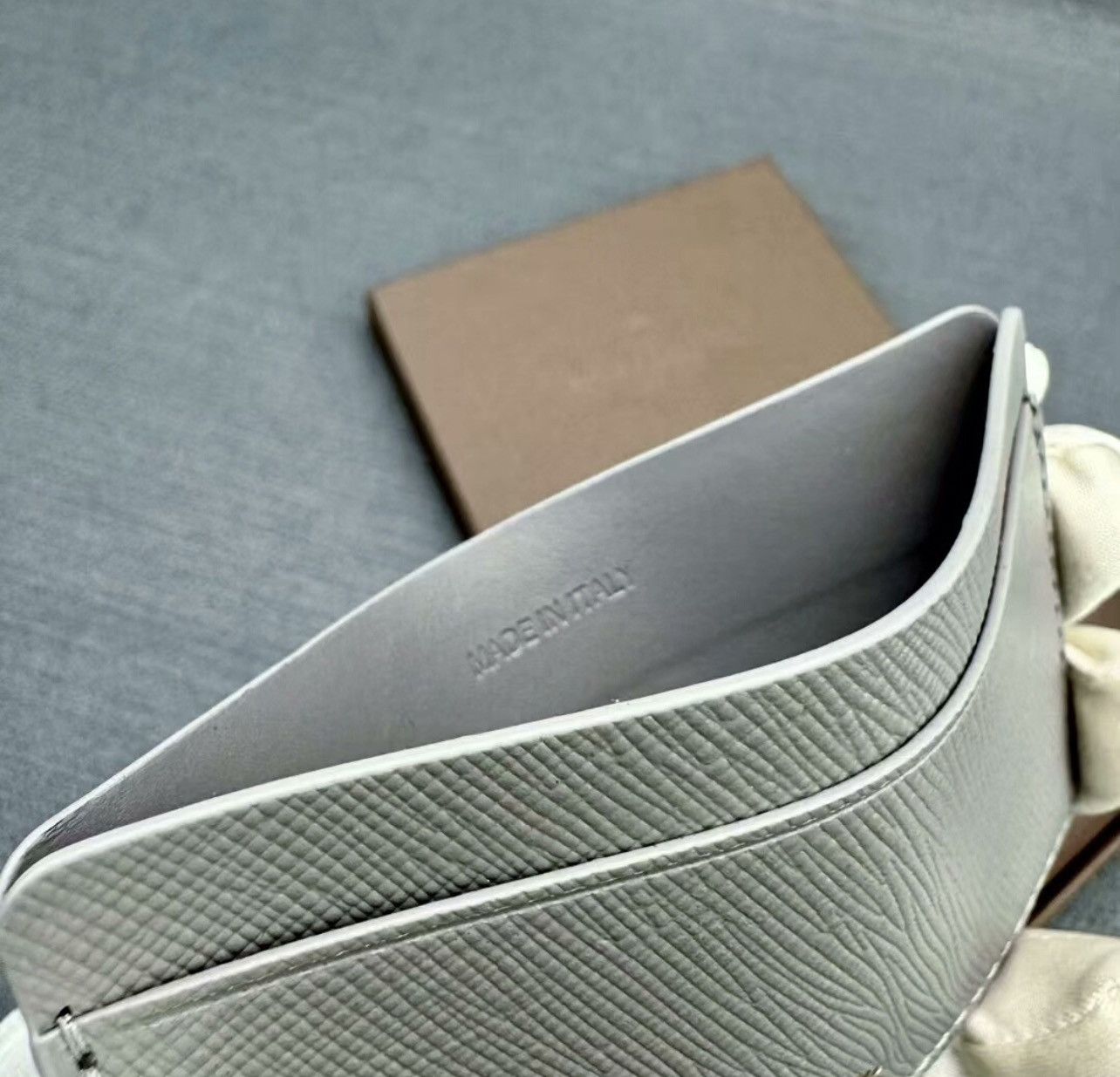 Patek Philippe Patek Philippe Gray Leather Card Holder PP limited wallet Size ONE SIZE - 3 Thumbnail