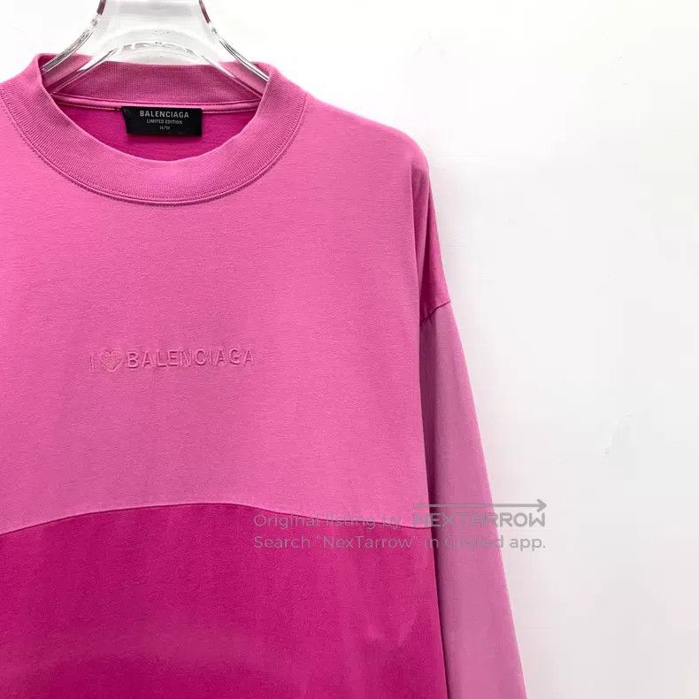 Balenciaga Balenciaga Color Blocked Logo Embroidered Crew Neck Short Size US XS / EU 42 / 0 - 3 Thumbnail