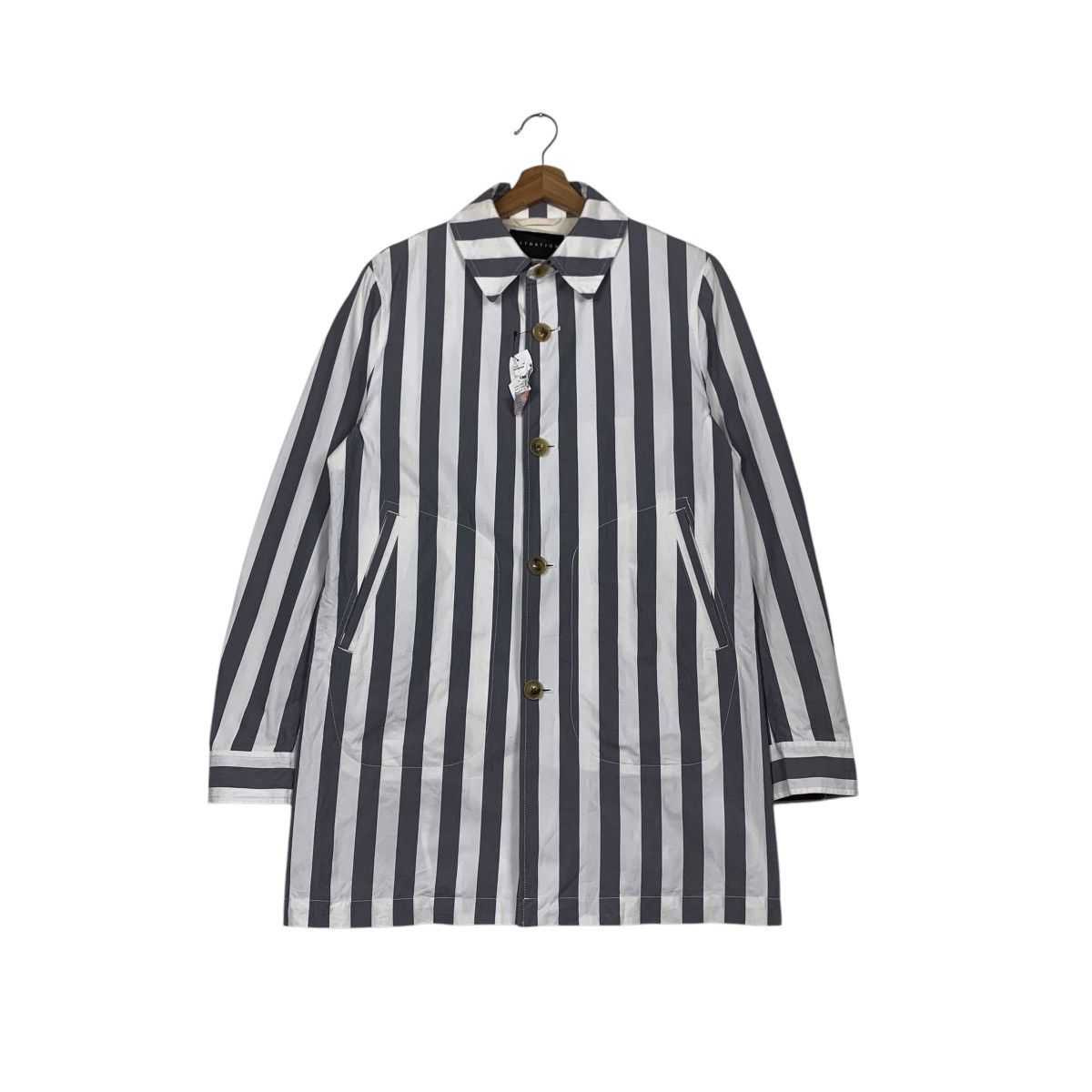 Japanese Brand ESTNATION Made in Japan Striped Button Shirt #2361-C106 Size US M / EU 48-50 / 2 - 1 Thumbnail