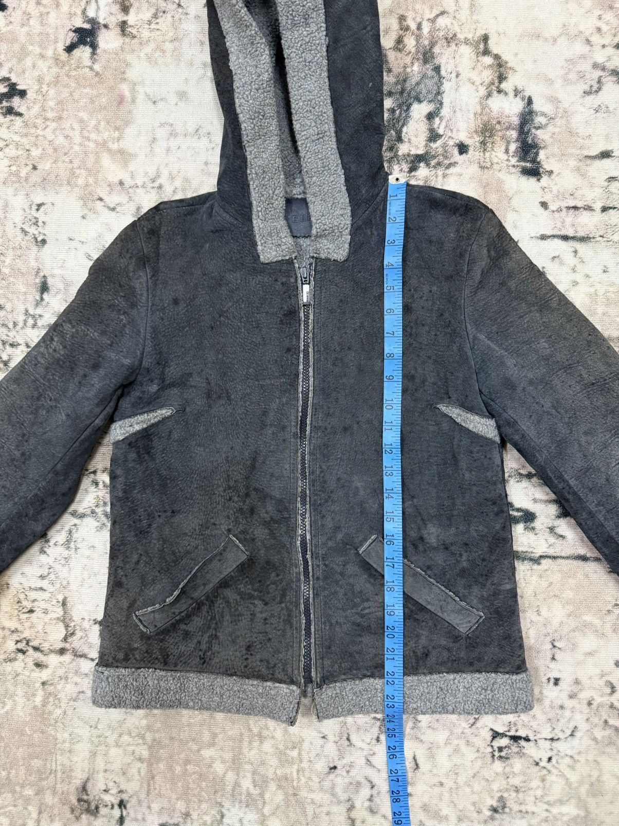 Guess Guess Suede Leather Sherpa Lined Jacket Hoodie Size XXS / US 00 / IT 34 - 13 Thumbnail