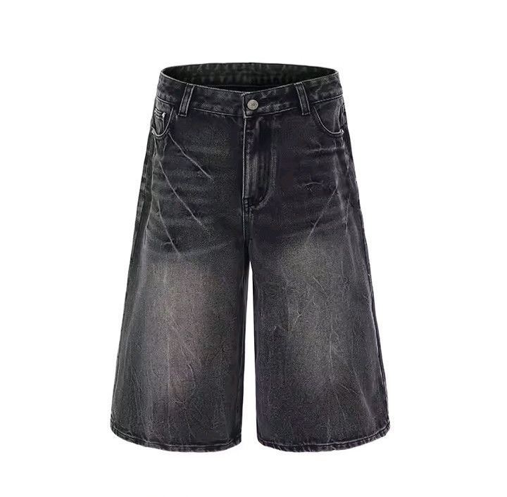 Japanese Brand × Jean Lightning Crack Baggy Denim Shorts Size US 30 / EU 46 - 5 Thumbnail