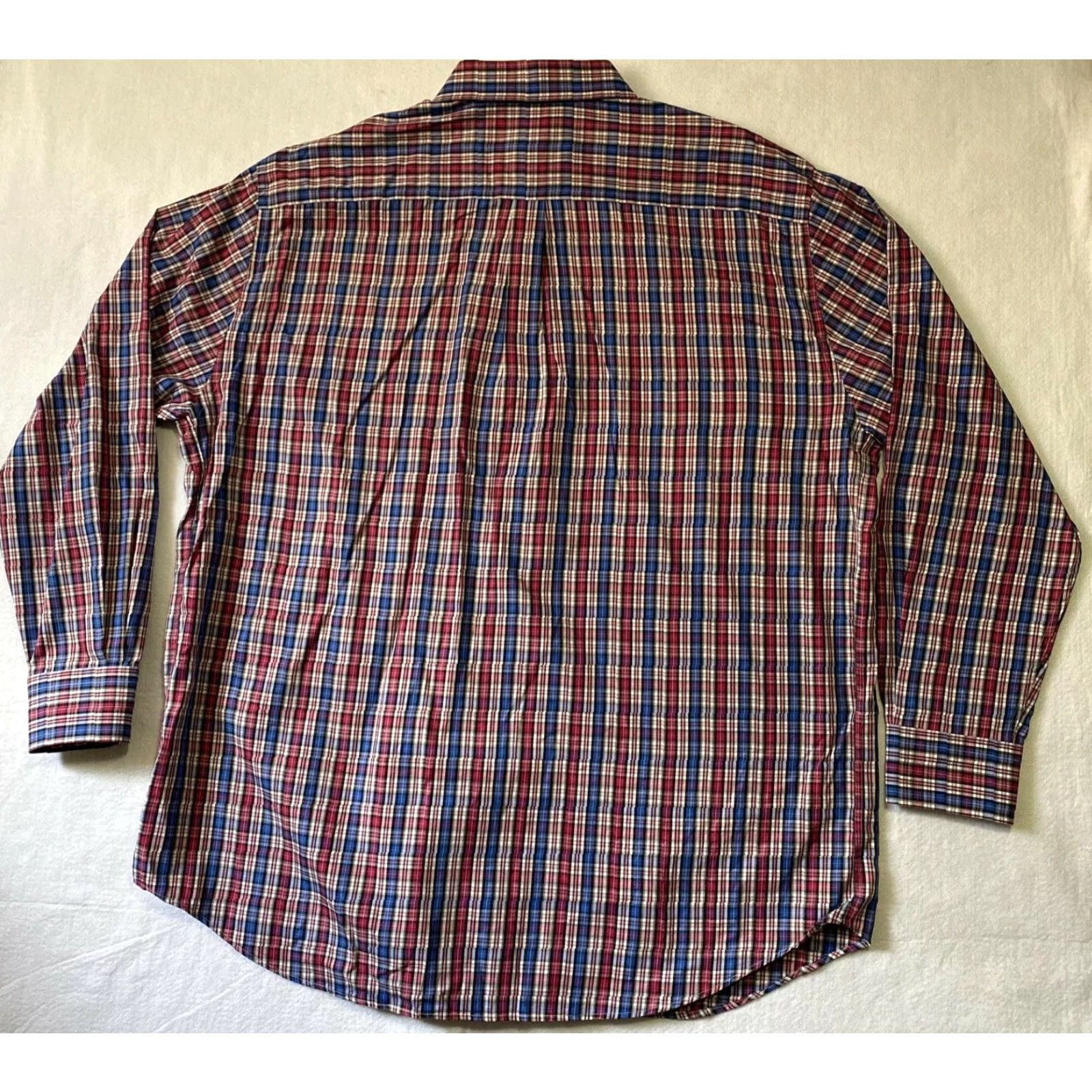 Peter Millar Peter Millar Button Down Dress Shirt Men’s XL Red Plaid Long Sleeve Button-Down Collar/XL/Multicolor Size 46R - 7 Thumbnail