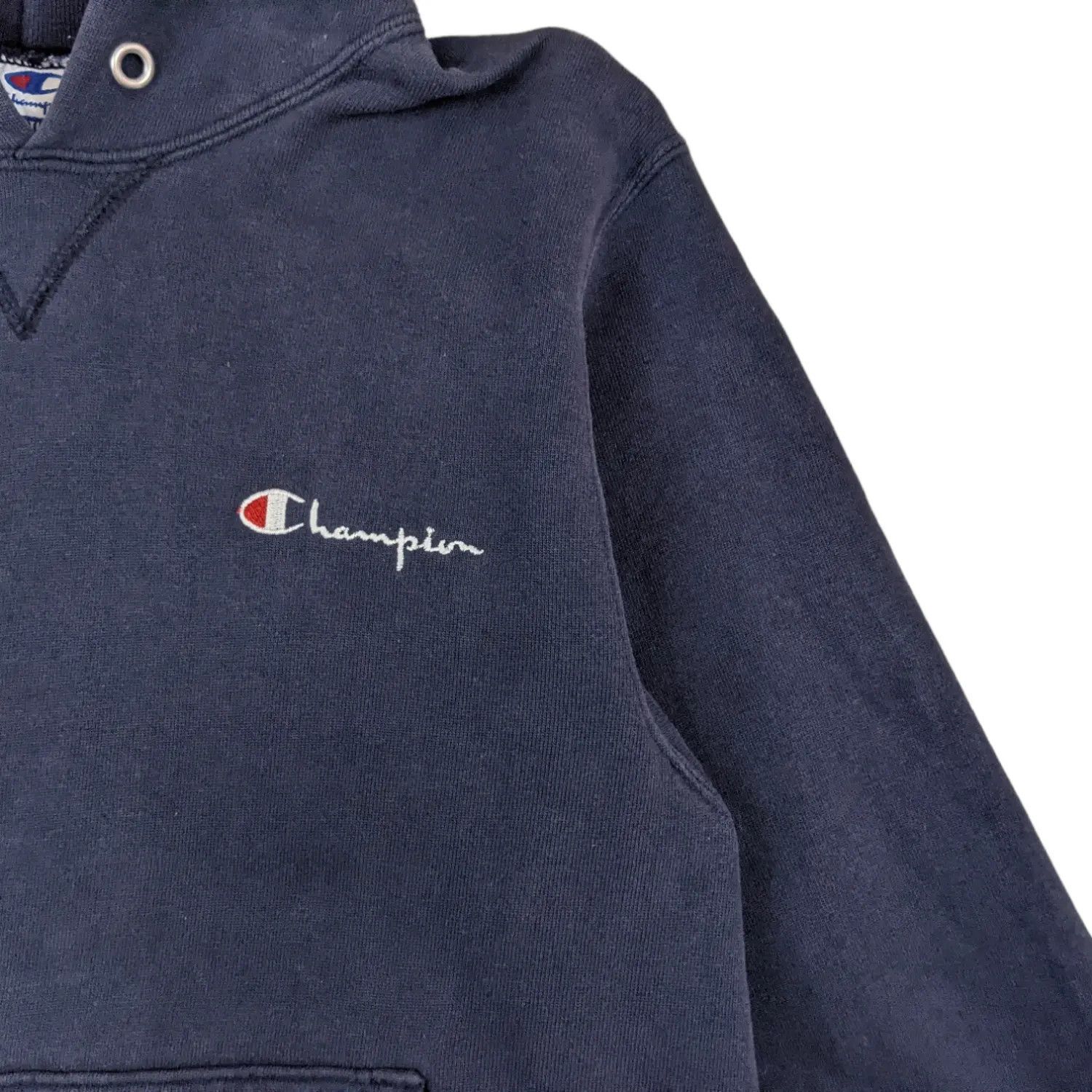 Champion × Vintage Vintage 90's CHAMPION Plain Hoodie Size M / US 6-8 / IT 42-44 - 5 Thumbnail