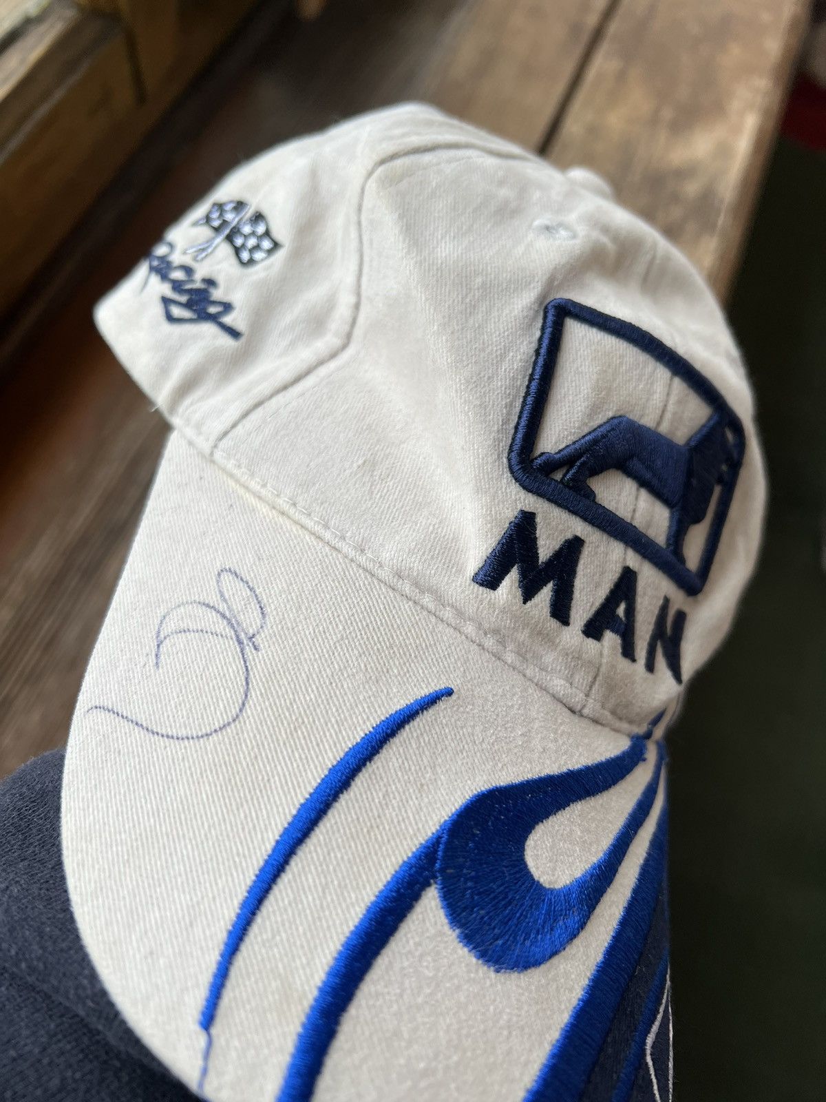 Vintage Vintage Trucker Hat Y2K Man Racing Cap Size ONE SIZE - 5 Thumbnail