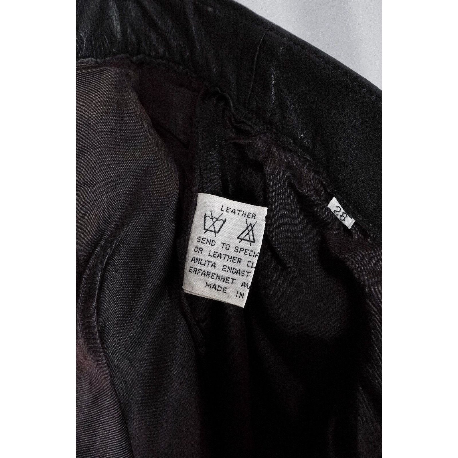 Levi's Vintage 90’s levis black leather pants Size US 28 / EU 44 - 10 Thumbnail