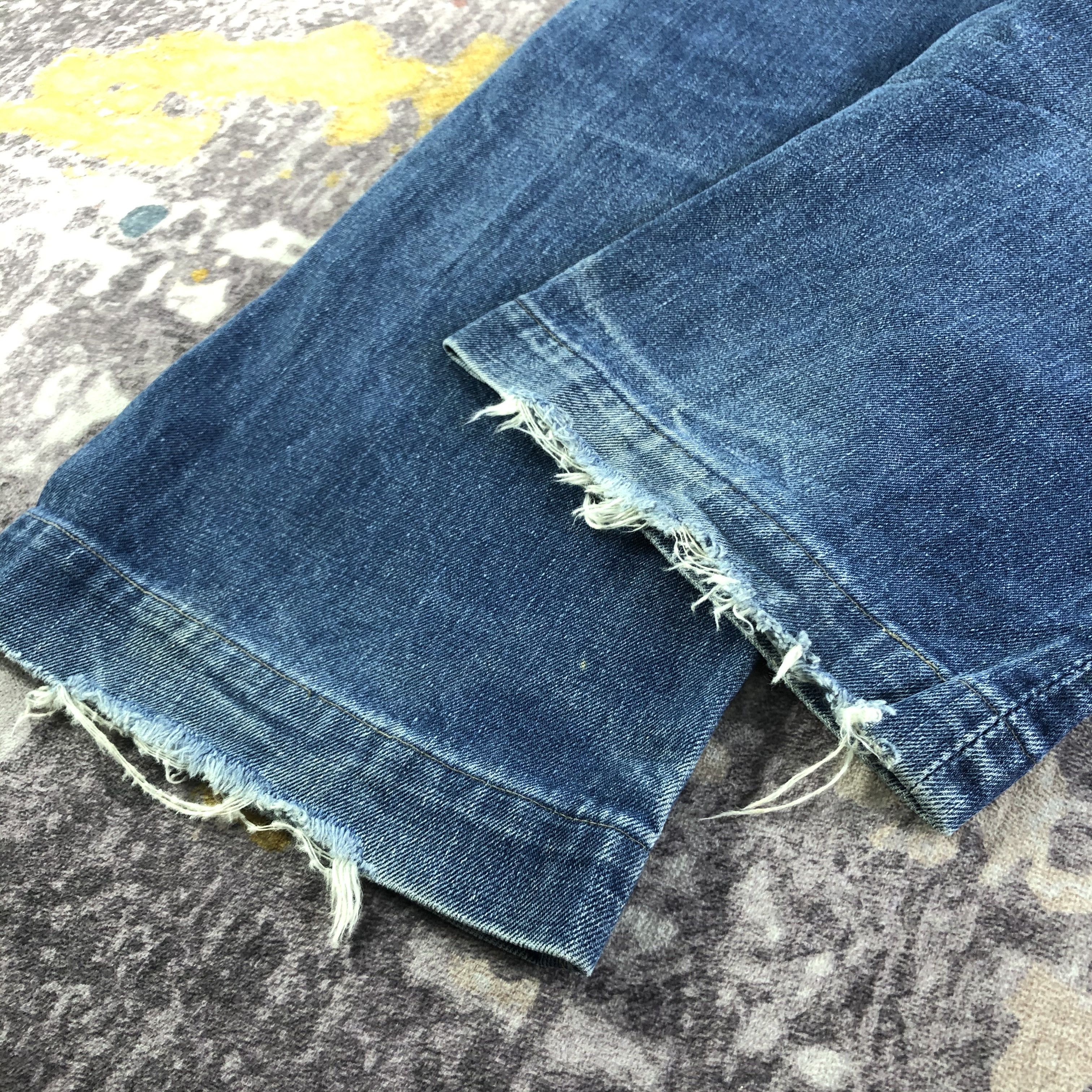 Vintage Vintage 70s Bison Redline Jeans-JM3551 Size US 38 / EU 54 - 4 Thumbnail