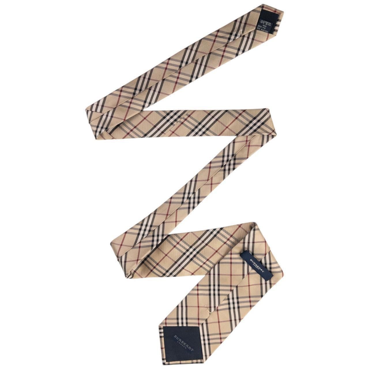 Burberry Vintage Burberry Nova Check Silk Tie Size ONE SIZE - 6 Thumbnail