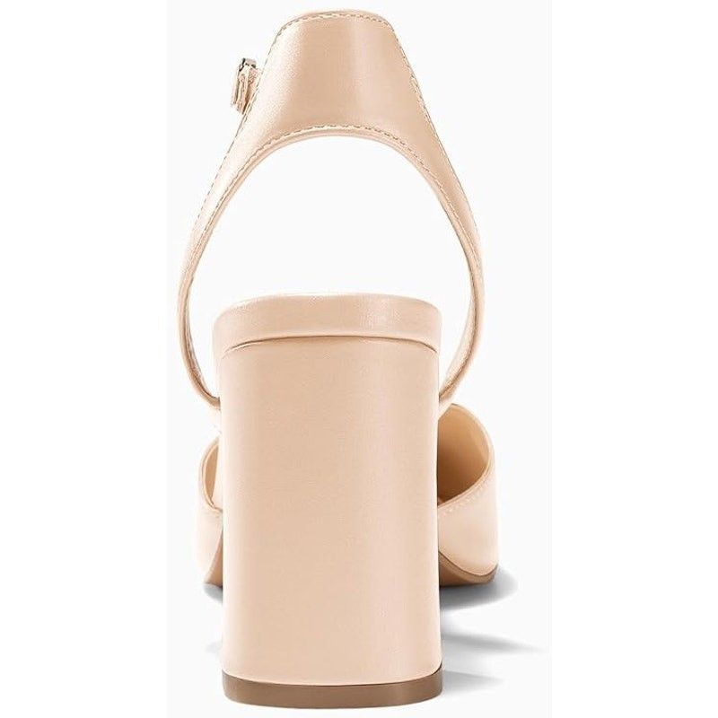 Other Juliet Holy Women's 10 Tan Pointy Toe Ankle Strap Heels Size US 10 / IT 40 - 3 Thumbnail