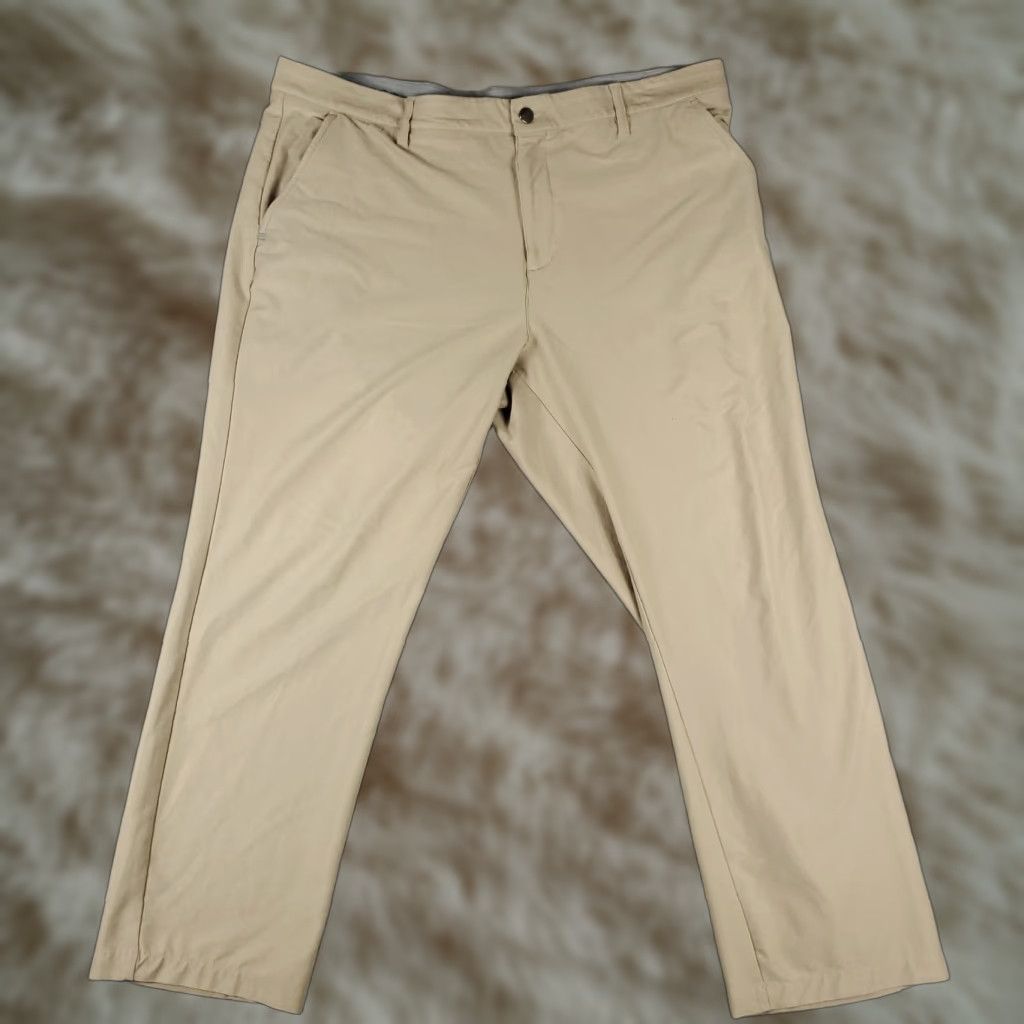 Adidas Adidas Pants Mens 40x30 Beige Casual Golf Flat Front Chino Trousers Size US 40 / EU 56 - 1 Thumbnail