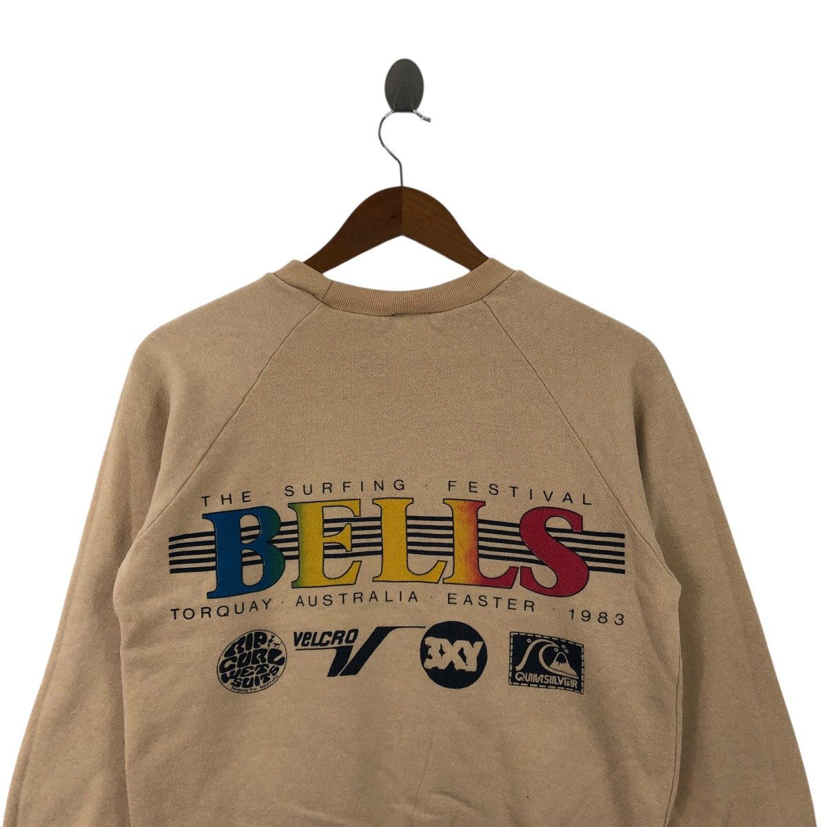 Quiksilver × Rip Curl × Vintage Vintage 1983 The SURFING FESTIVAL BELLS Crewneck Sweatshirt Size S / US 4 / IT 40 - 2 Thumbnail