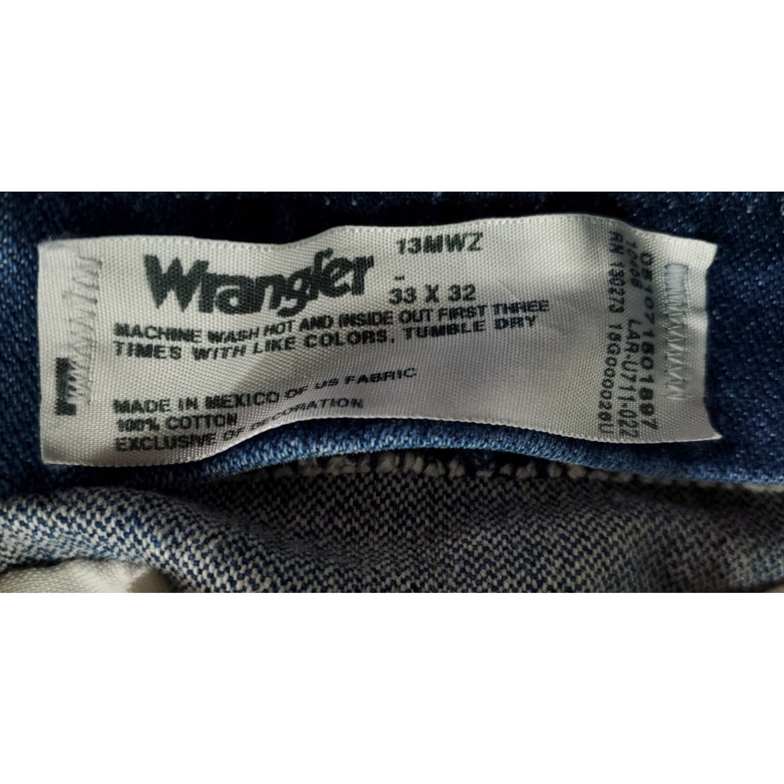 Wrangler VINTAGE Wrangler Jeans 13MWZ Blue Jeans Mens 34 31in Inseam 90s VTG Straight Blue Mens 34 31 Jeans Size US 34 / EU 50 - 8 Thumbnail