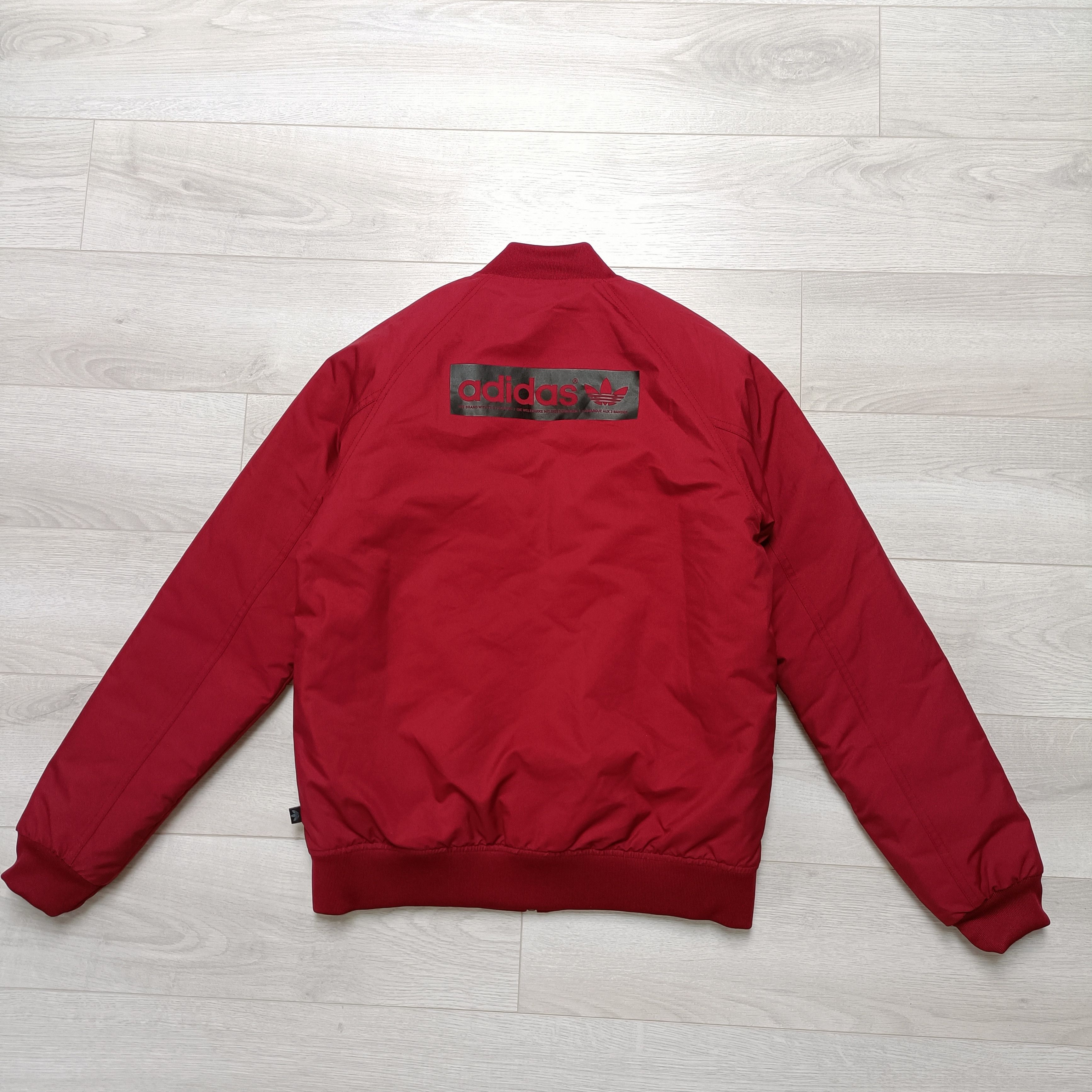 Adidas Men's Red Full Zip Varsity Jacket Size US S / EU 44-46 / 1 - 3 Thumbnail