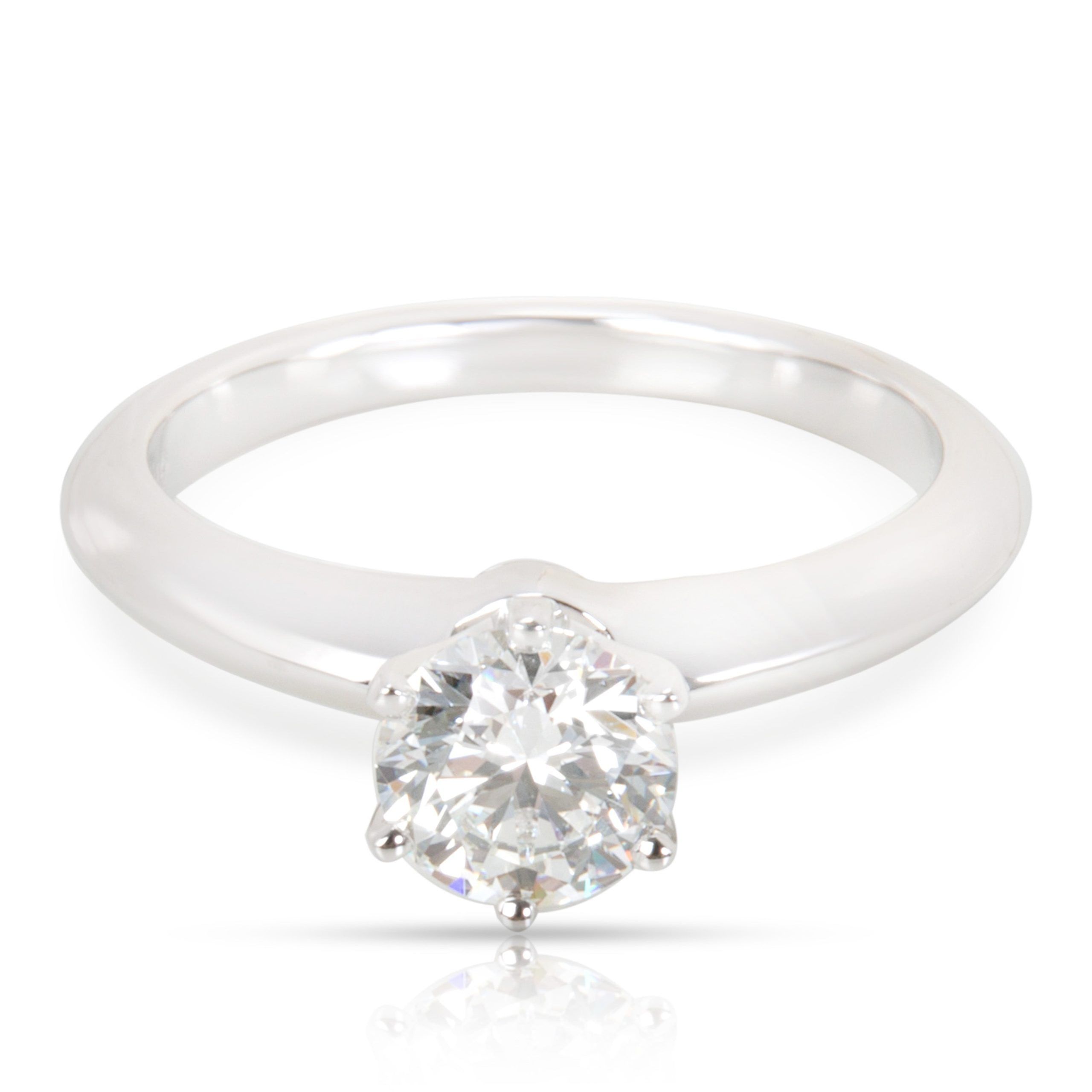 Tiffany & Co. Diamond Solitaire Engagement Ring in Platinum (0.85 ct G/VS1)